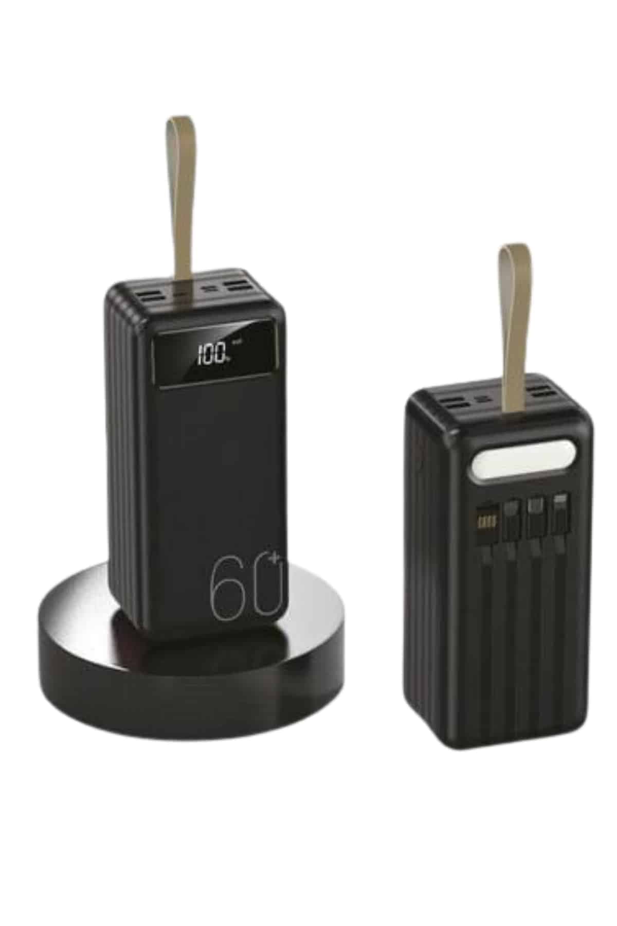 Powerbank 60.000 Mah Taşınabilir Şarj Hızlı El Fenerli Dijital Göstergeli 4