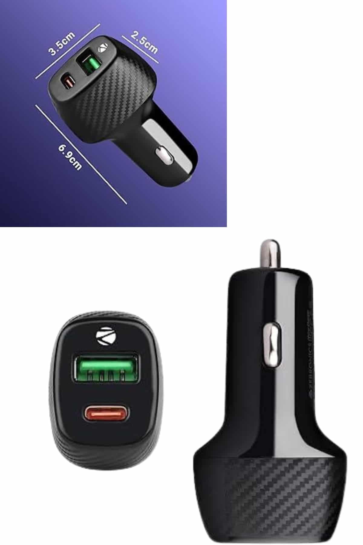 38W USB Type-C Girişli Oto Çakmaklık Araç İçi Hızlı Şarj Çakmaklık Şarj Aleti 6