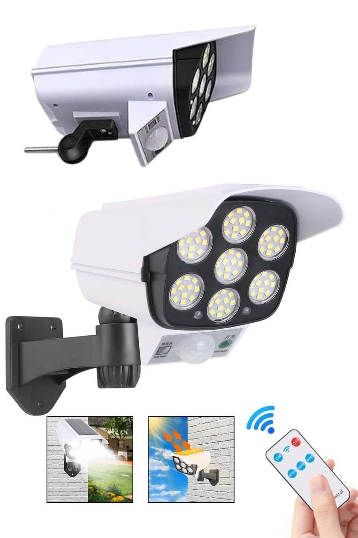 LED Lamba-Güneş Paneli Destekli Uzaktan Kumandalı Solar LED Lamba 5