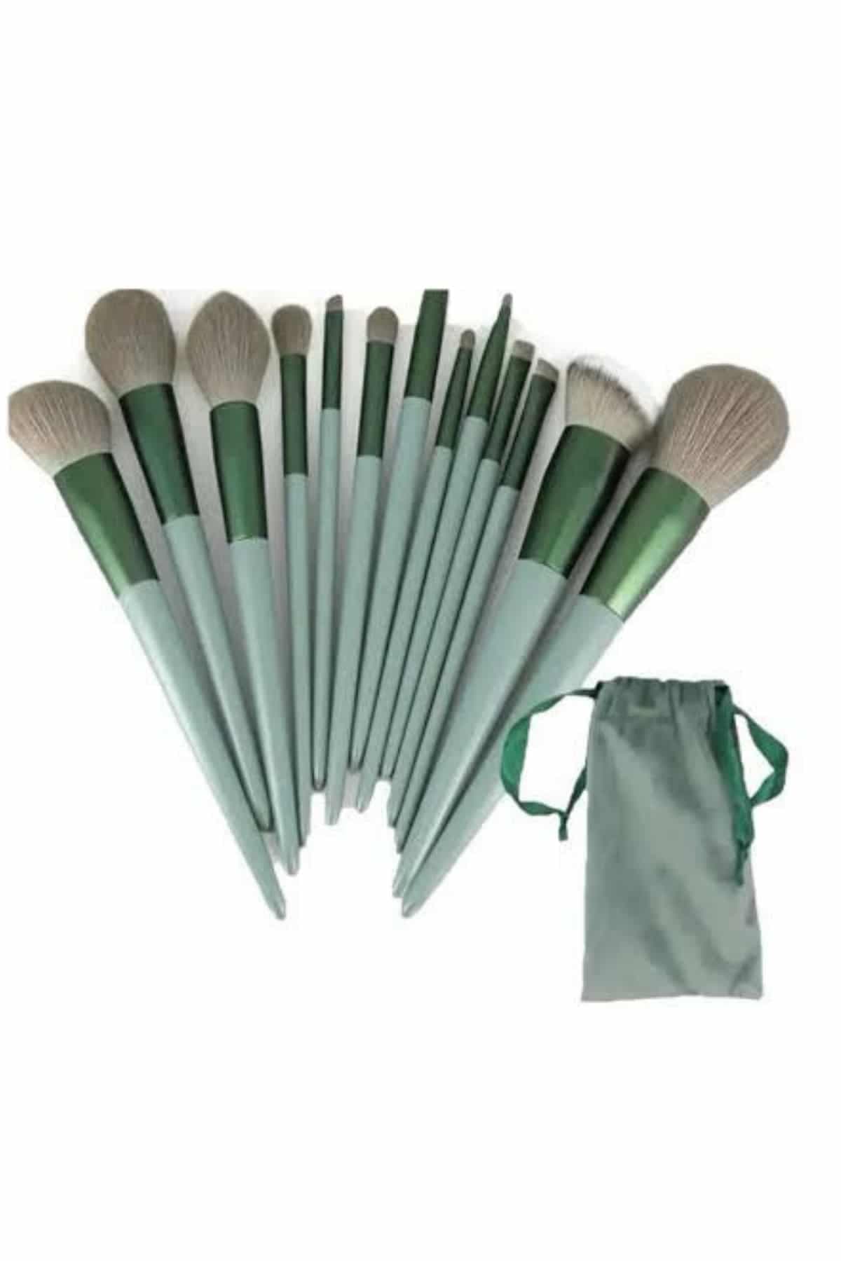13 Parça Makyaj Fırça Seti Far Kontür Aydnlatıcı Fırçası İz Bırakmaz Hafif ve Yumuşak 5