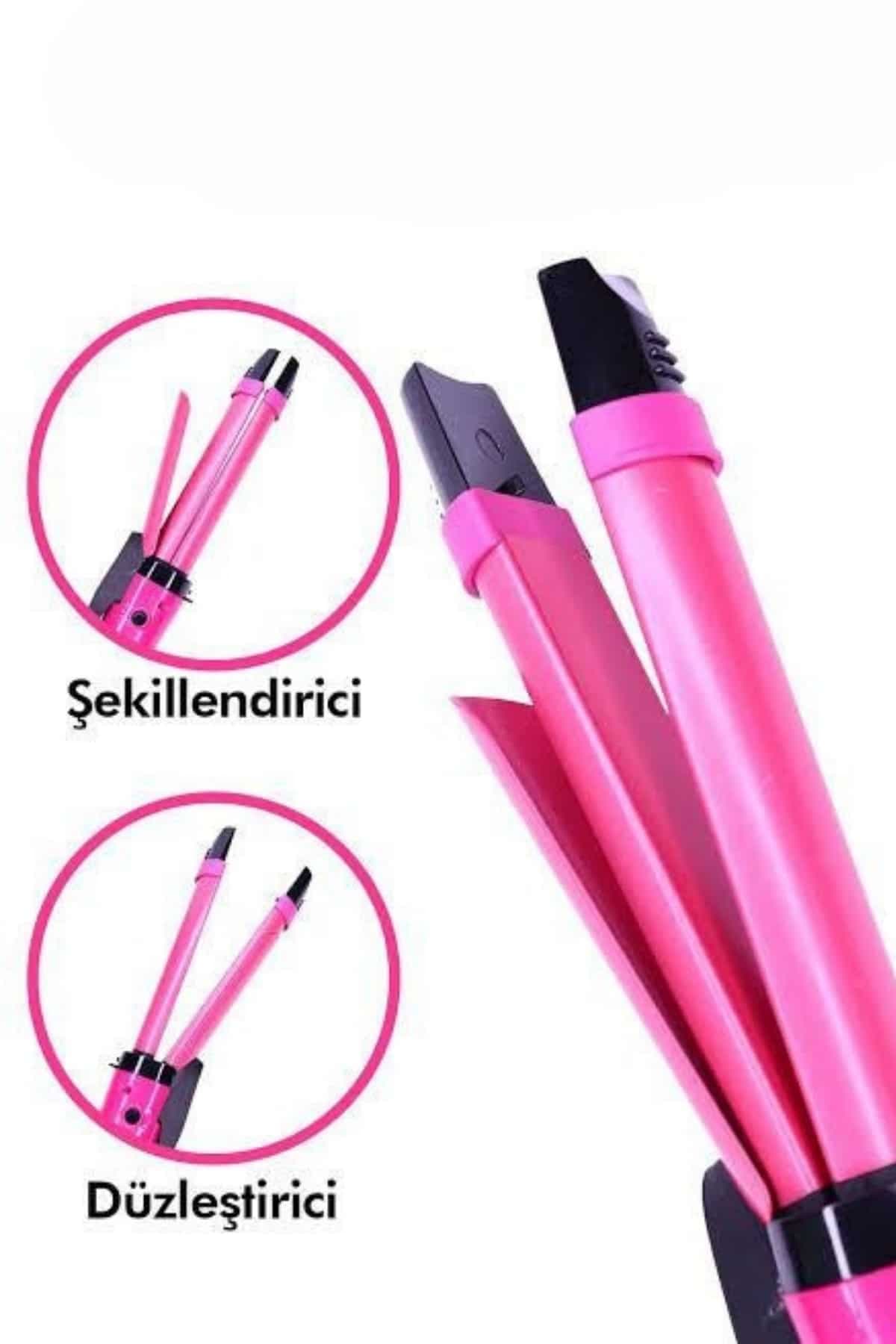 Saç Şekillendirici Düzleştirici ve Maşa Özellikli Şekillendirici Seramik Kaplama 5