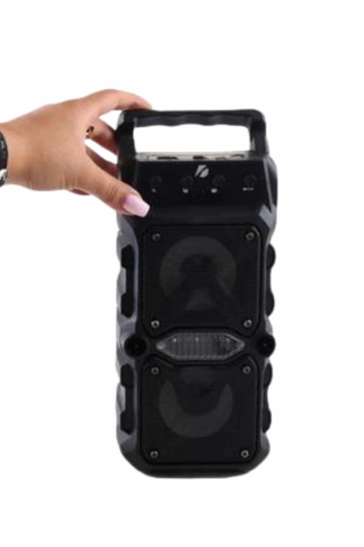 Bluetooth Hoparlör Çift Mikrofonlu Güçlü Ses Kaliteli Kesintisiz Kablosuz 5