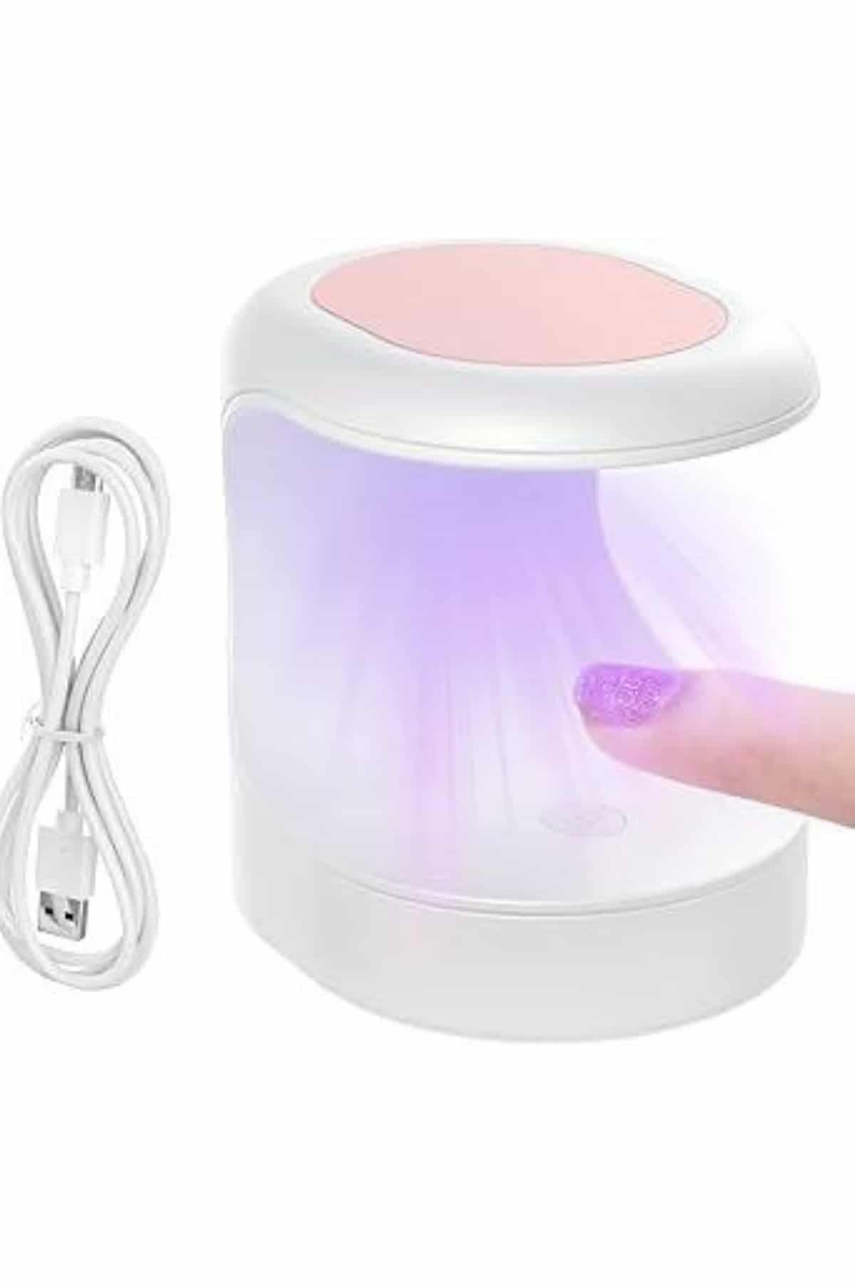 Seyehat Tipi Mini Oje Kurutucu Ultraviole Mor Işık Protez Tırnak Kurutucu 5