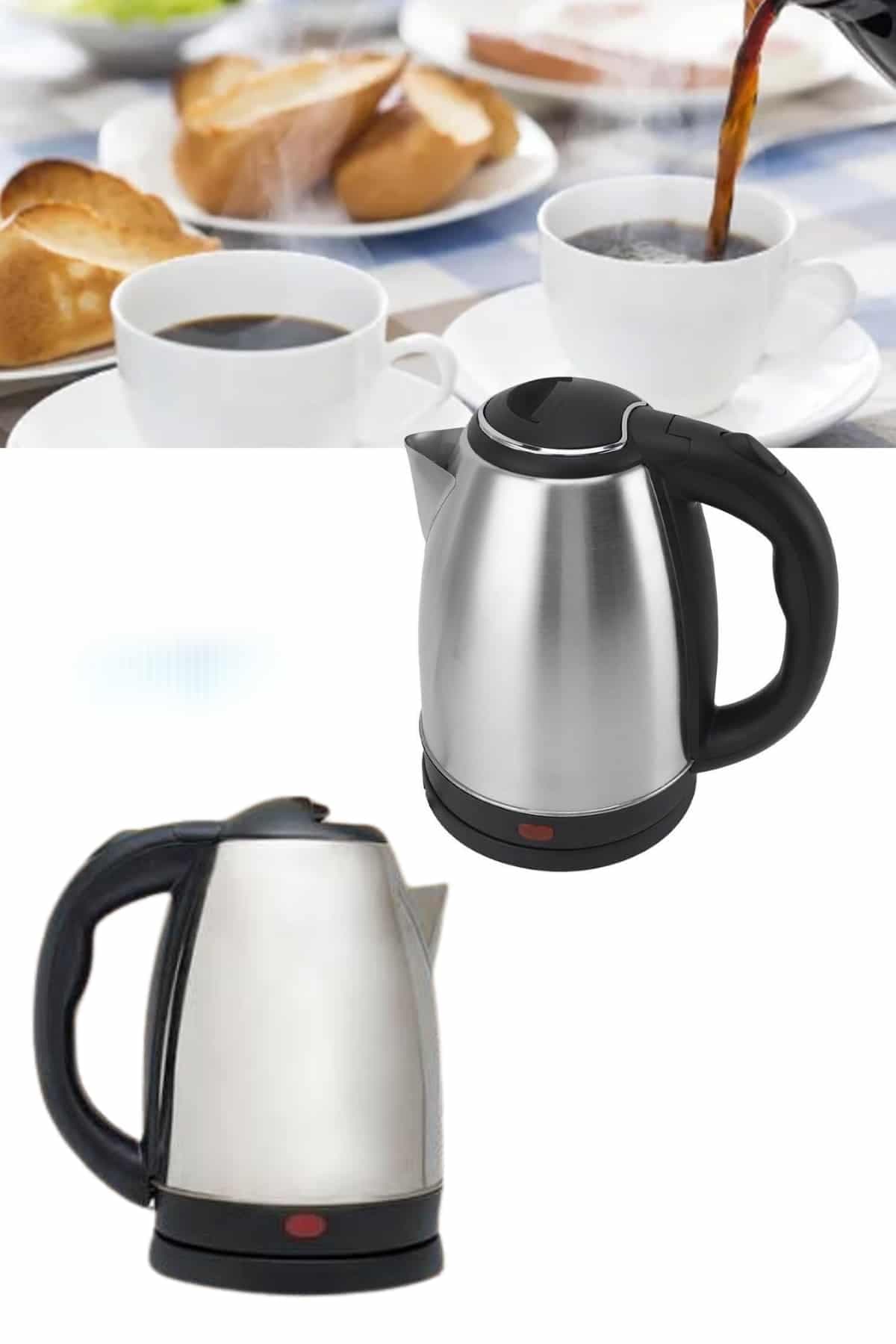 Çelik Su Isıtıcı Kettle Dayanıklı Paslanmaz Çelik Uzun Ömürlü 5