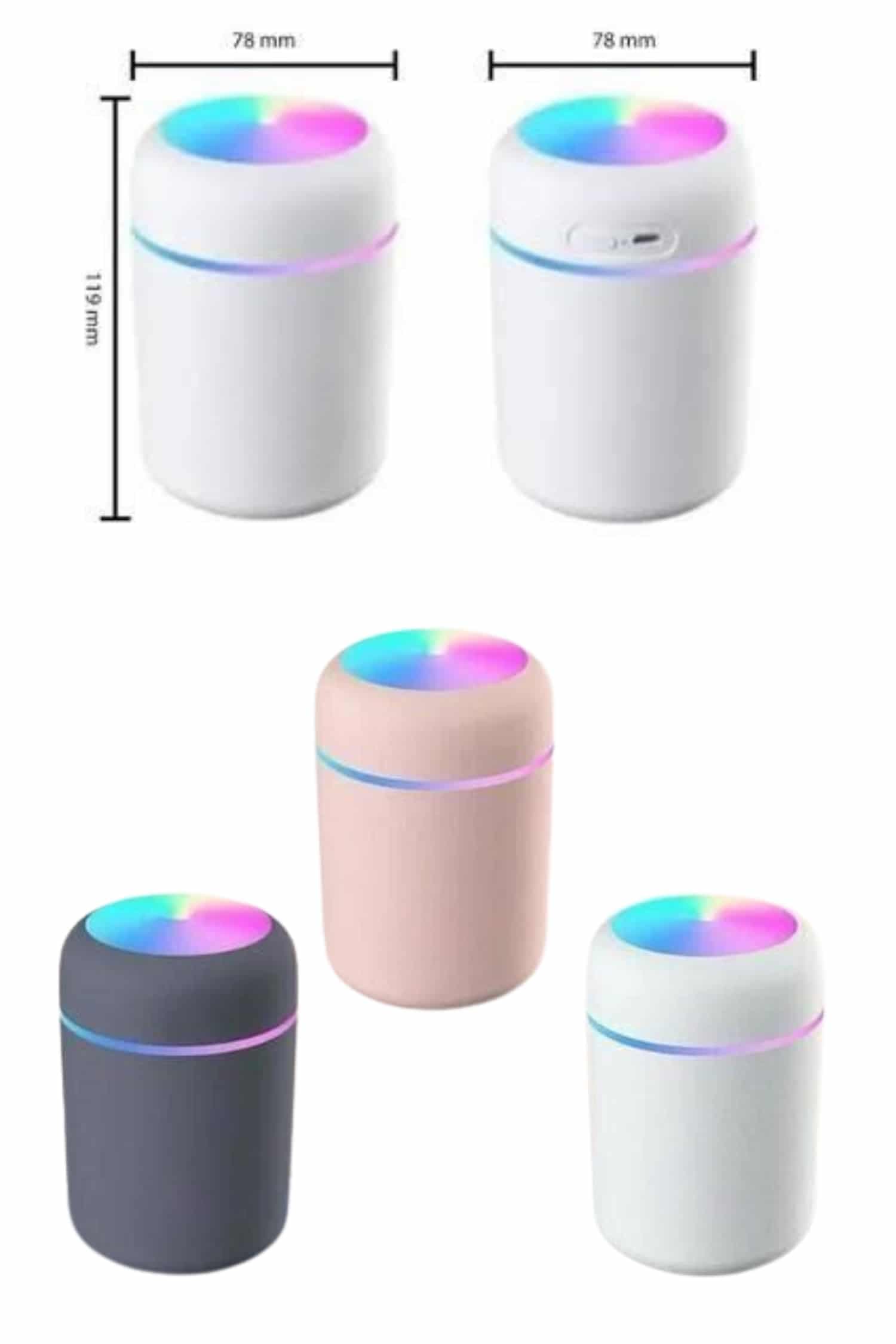 Rgb Işıklı Ulrasonik Ledli Hava Nemlendirici Buhar Makinesi Buhardanlık 5