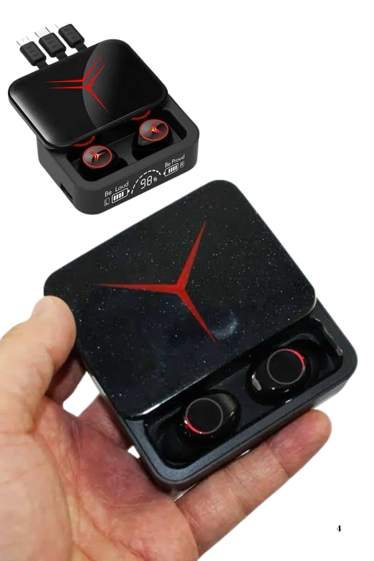 Tws Powerbank Kutulu Dijital Göstergeli Bluetooth Kulaklık Kablosuz Kulakiçi Kulaklık 6