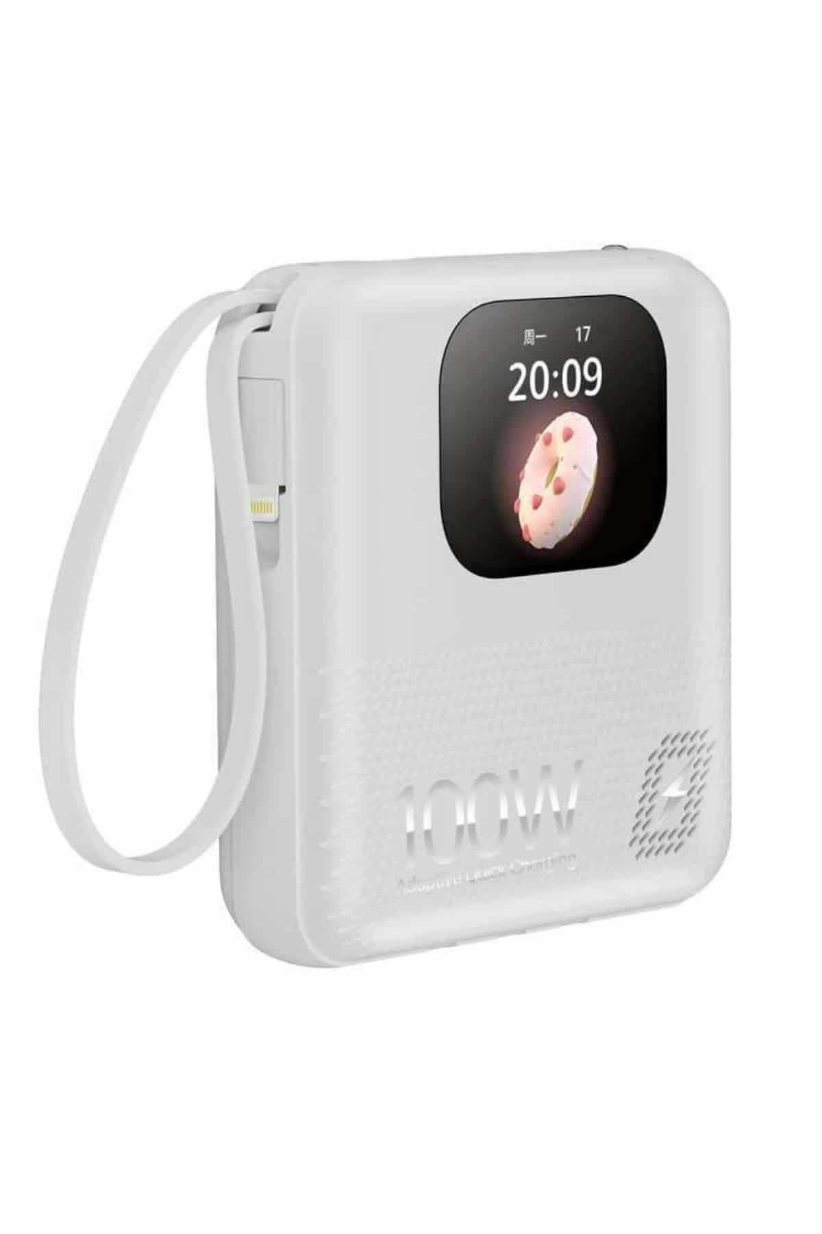 Akıllı Powerbank 10.000 MAH 4 Çıkışlı Taşınabilir Dijital Göstergeli 5