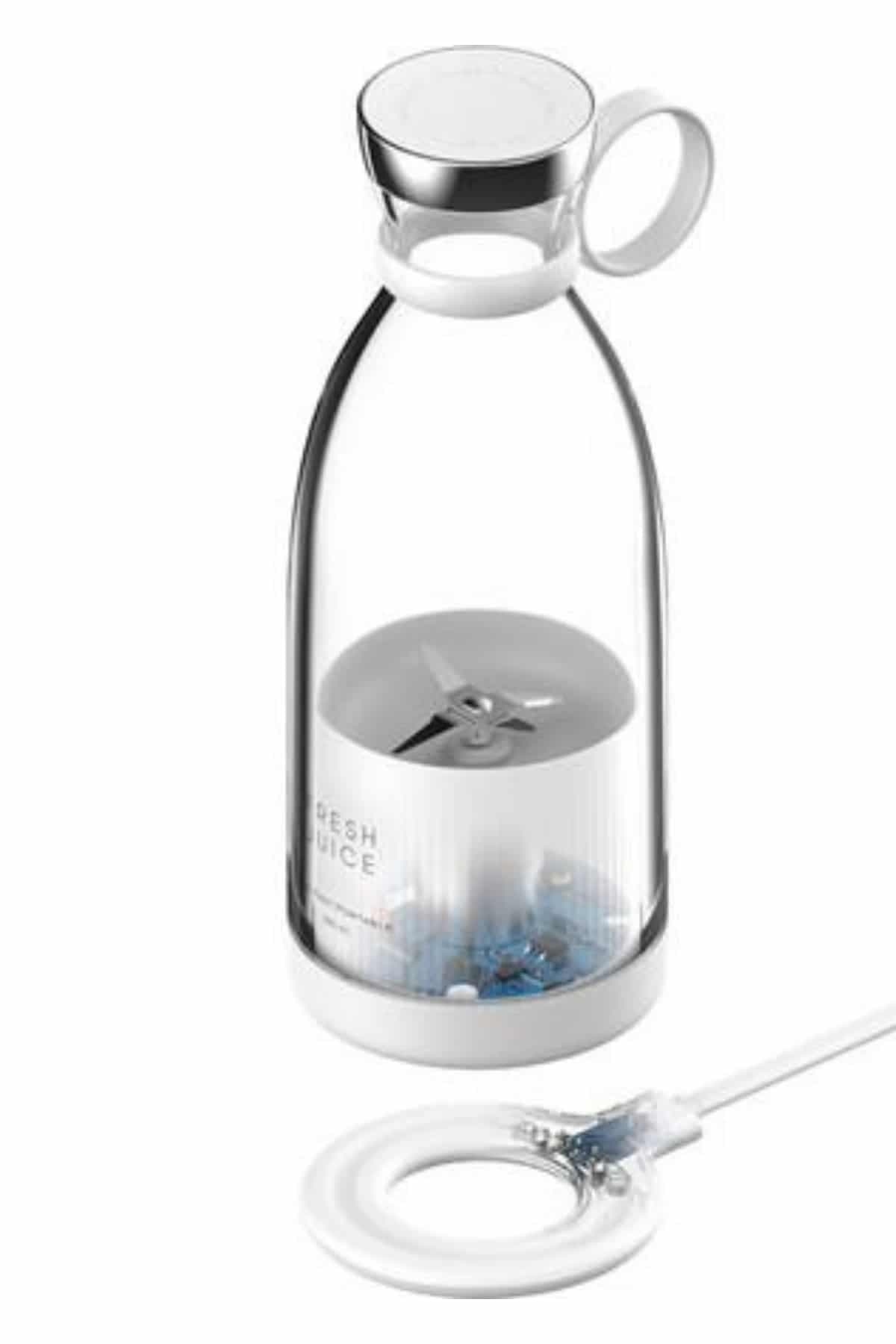 Taşınabilir Kablosuz Şarjlı Kişisel Smoothie El Blender Mini Meyve Sıkacağı 5