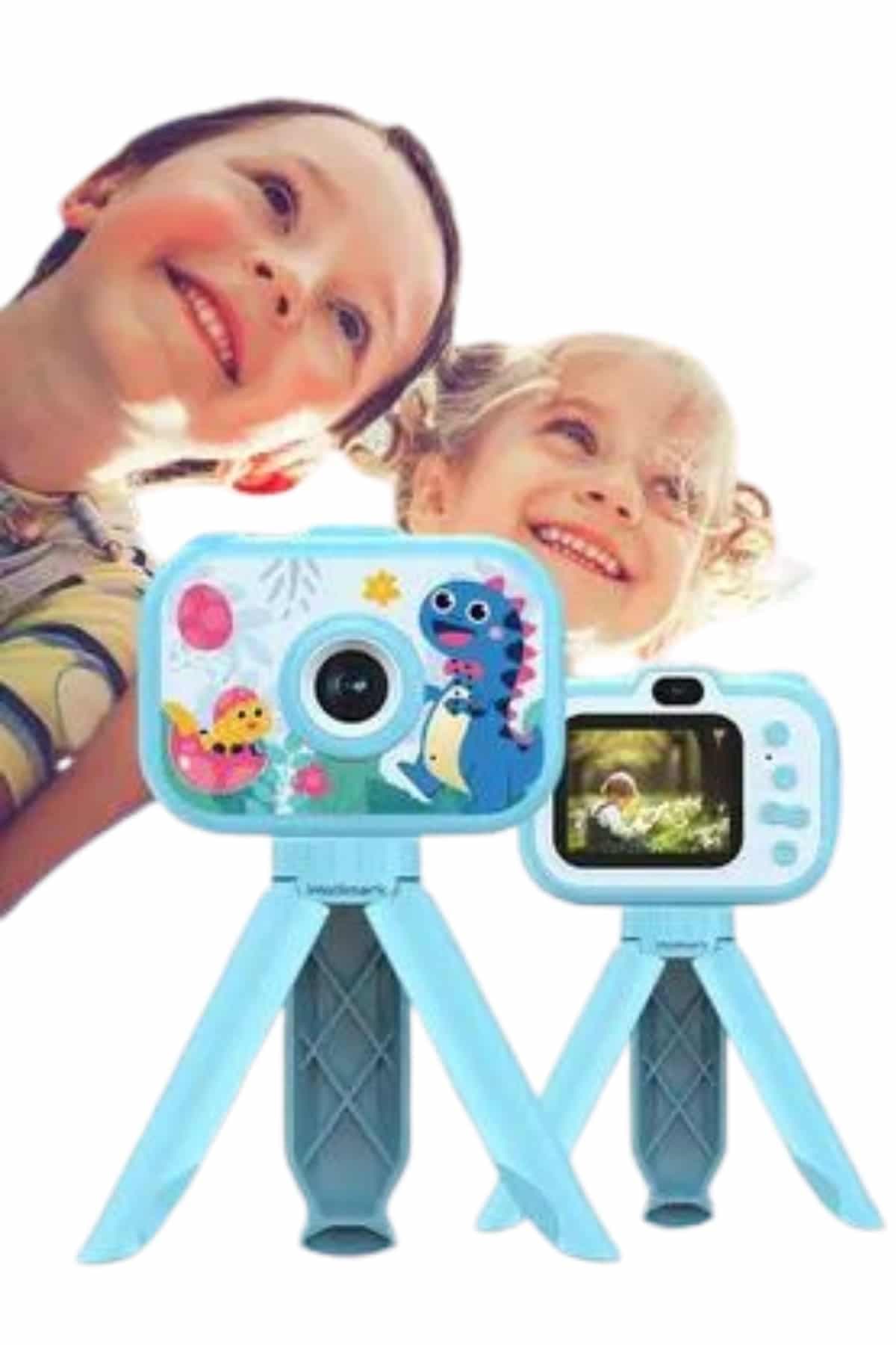 Çocuk Için Eğitici Video Kamera Ayaklı Mini Fotoğraf Makinesi 6