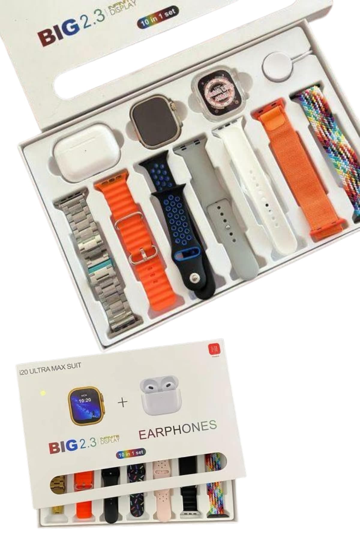 9 Ultra Akıllı Saat 49mm 2inç Ekran 7 Kordonlu ve Bluetooth Kulaklık 6
