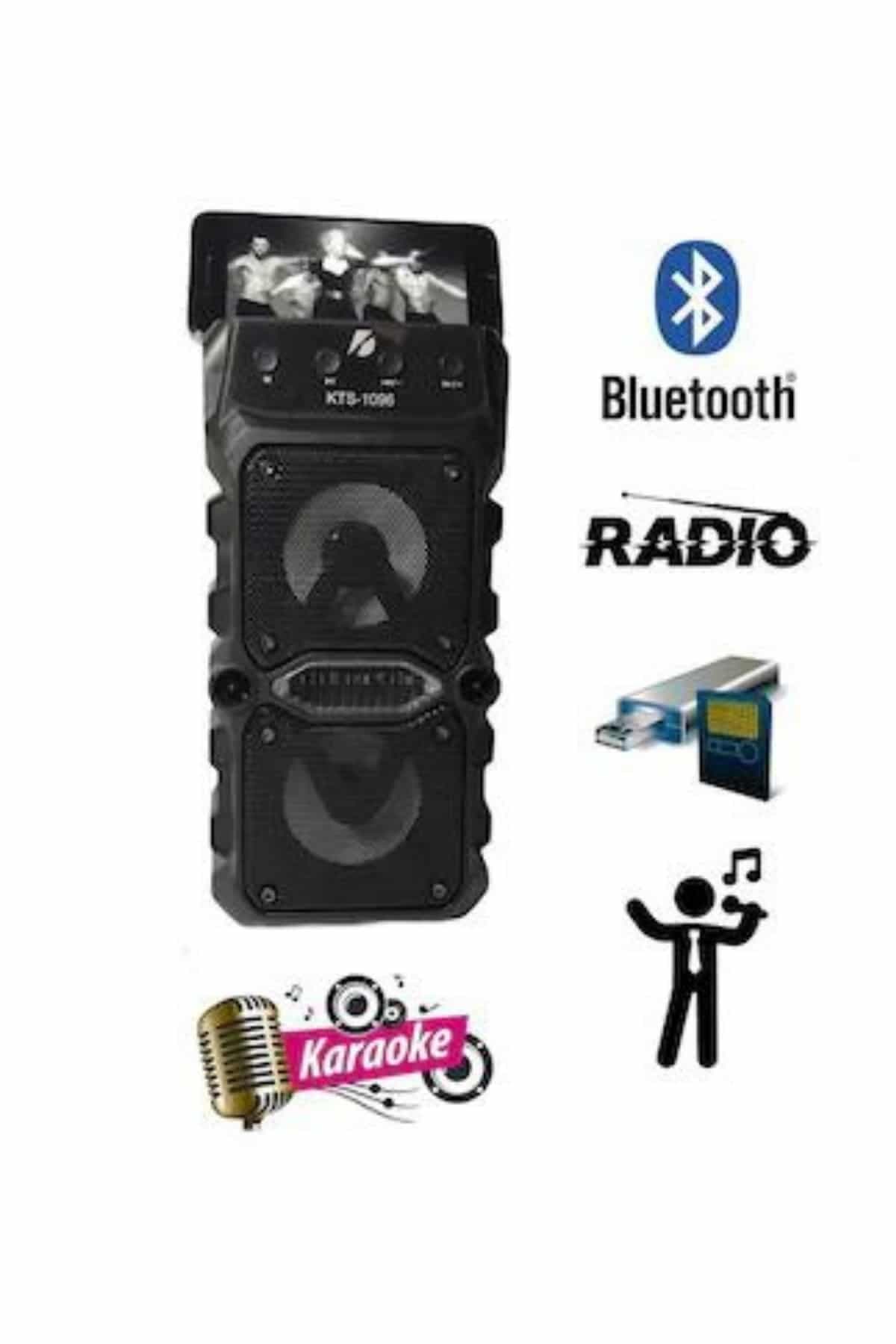 Bluetooth Hoparlör Yüksek Ses Kaliteli Büyük Boy Çift Çıkışlı Ses Bombası 6