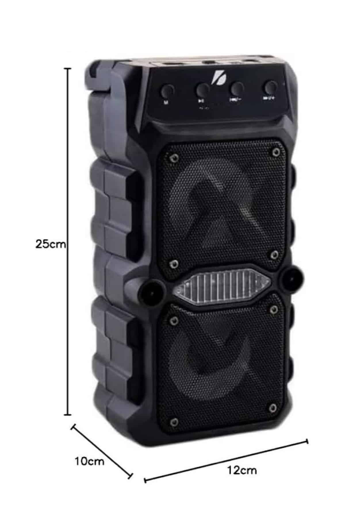 Bluetooth Hoparlör Çift Mikrofonlu Güçlü Ses Kaliteli Kesintisiz Kablosuz 6
