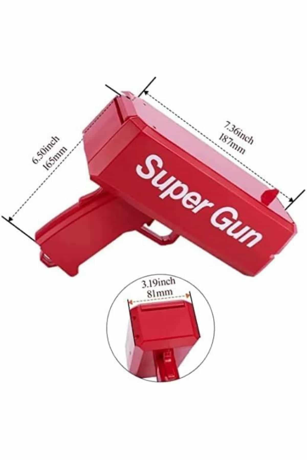 Para Dolar Atma Makinası Super Money Gun Para Saçma Fırlatma Tabancası 6