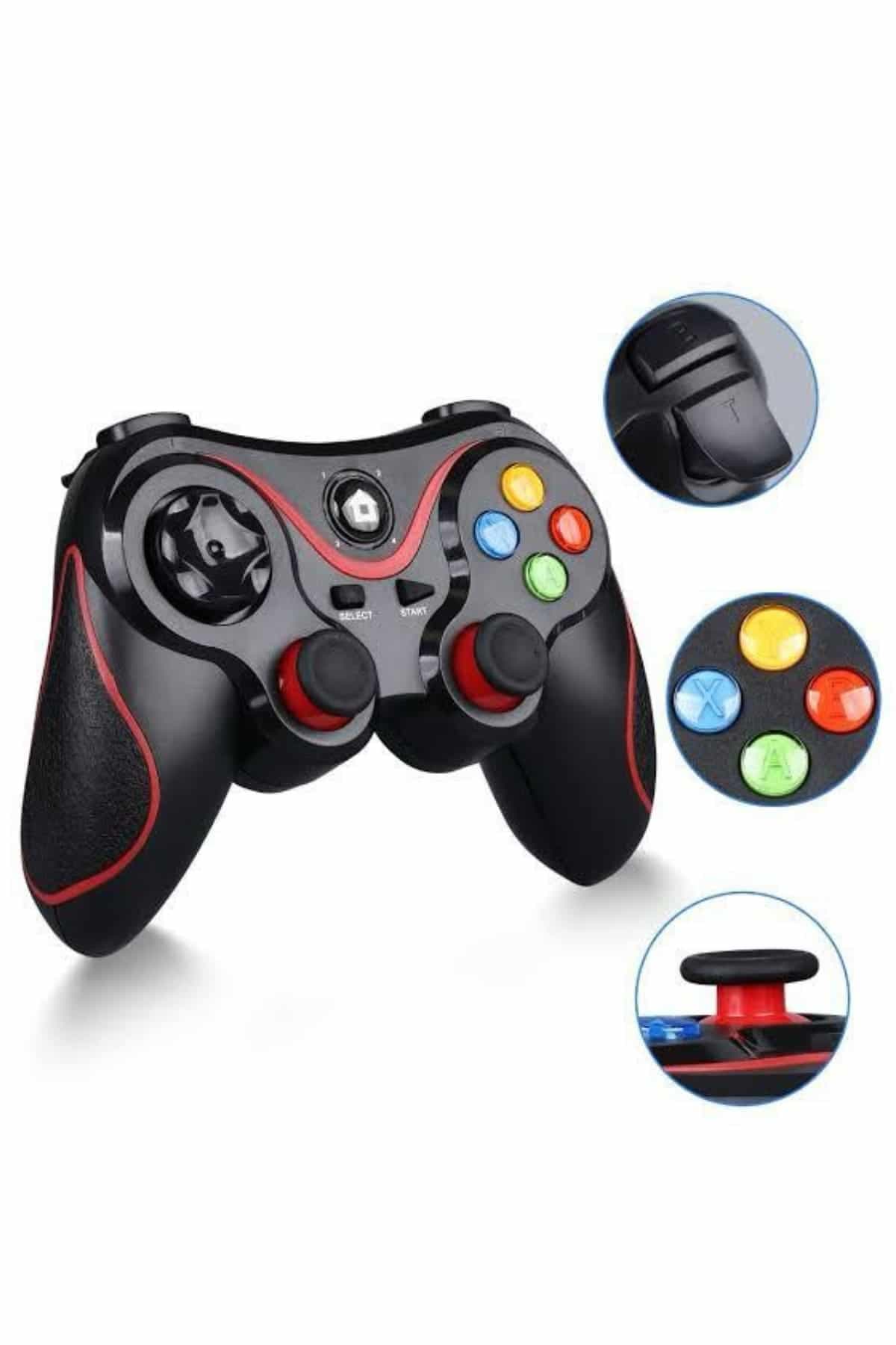 Kablosuz Oyun Kolu Bluetooth Joystick Gamepad Android Uyumlu 6