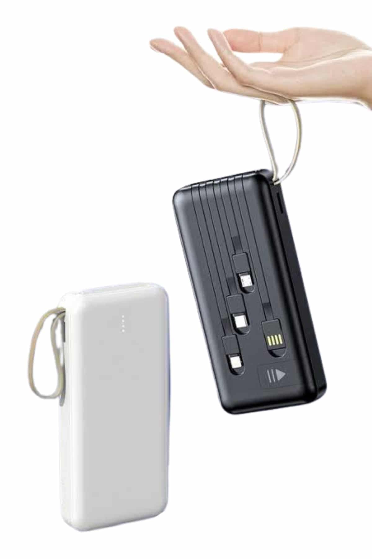 4 Çıkışlı 20.000 Mah Powerbank Uzun Pil Ömürlü Taşınabilir 6
