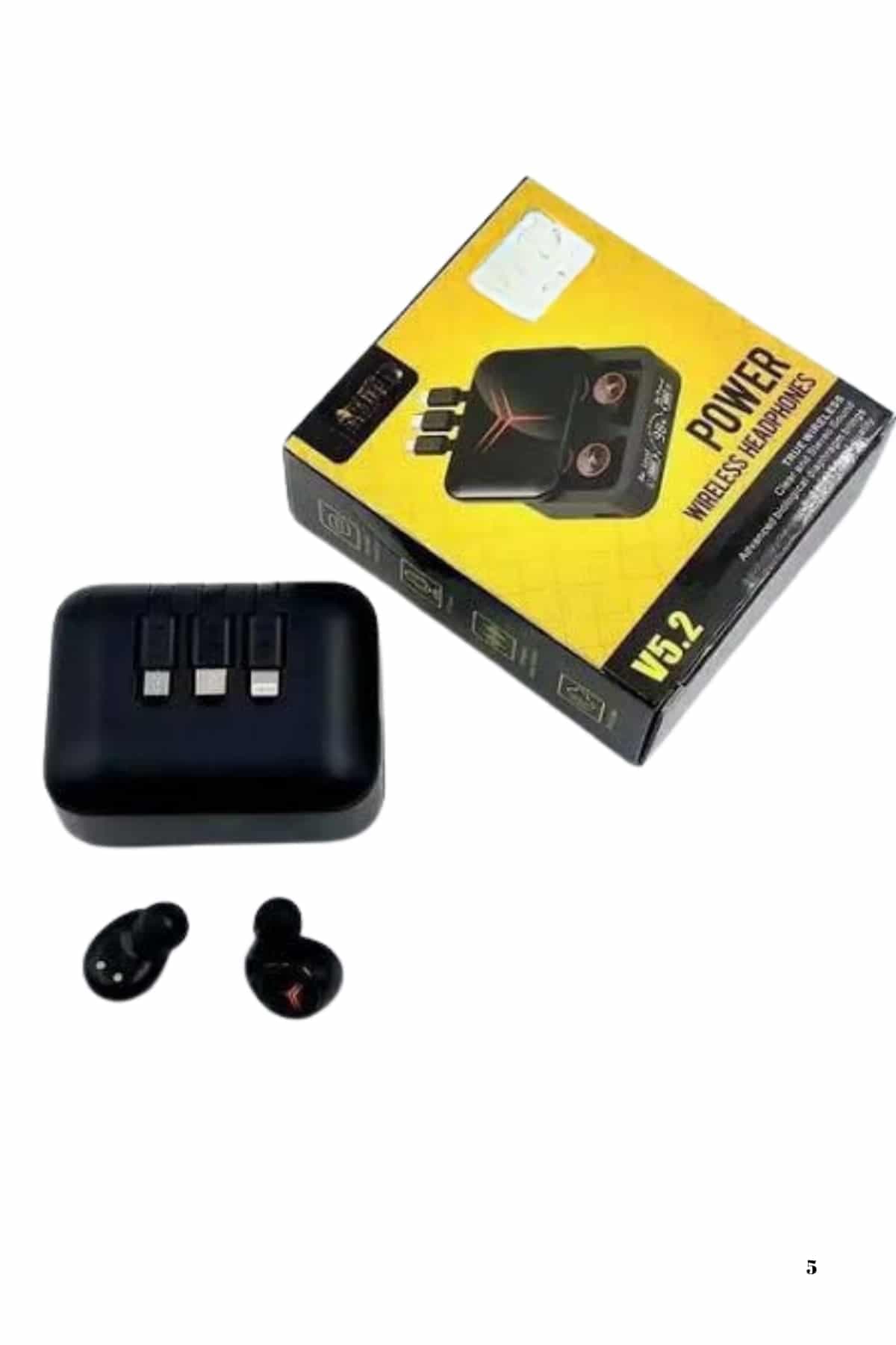 Kablosuz Bluetooth Kulaklık Powerbank Özellikli Göstergeli Hd Mikrofon 6