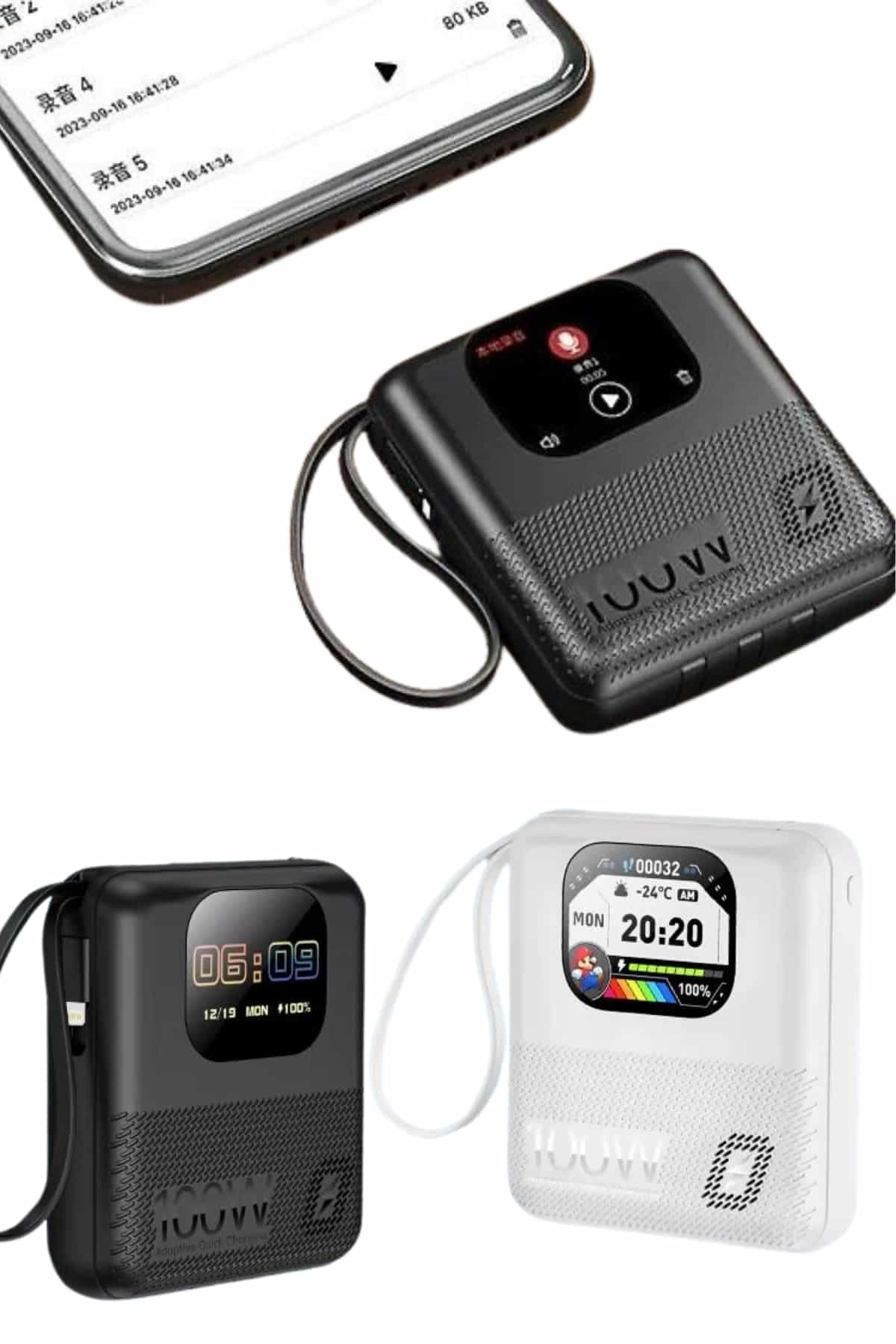 Akıllı Powerbank 10.000 MAH 4 Çıkışlı Taşınabilir Dijital Göstergeli 6