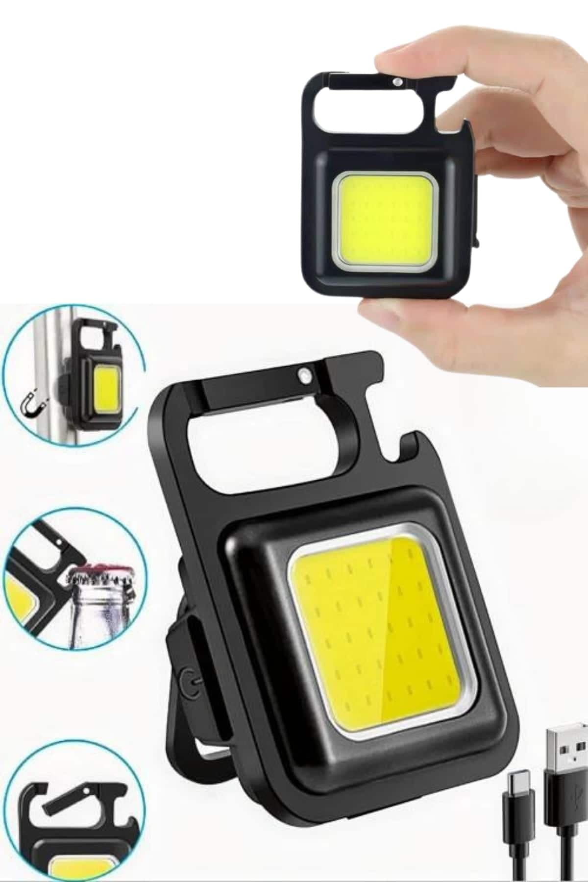 Mıknatıslı Parlak Led Işık 3 Fonksiyonlu Şarj edilebilir Ledli Mini Taşınabilir 4