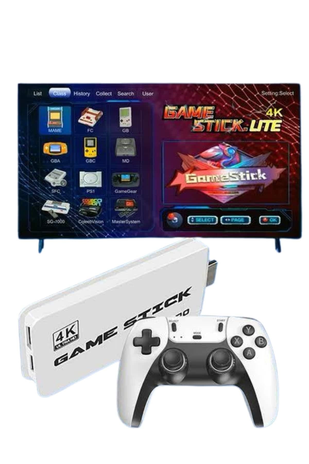 2.4 GHZ Oyun Konsolu Çift Konsol 4K Ultra Hd Game Stick 6
