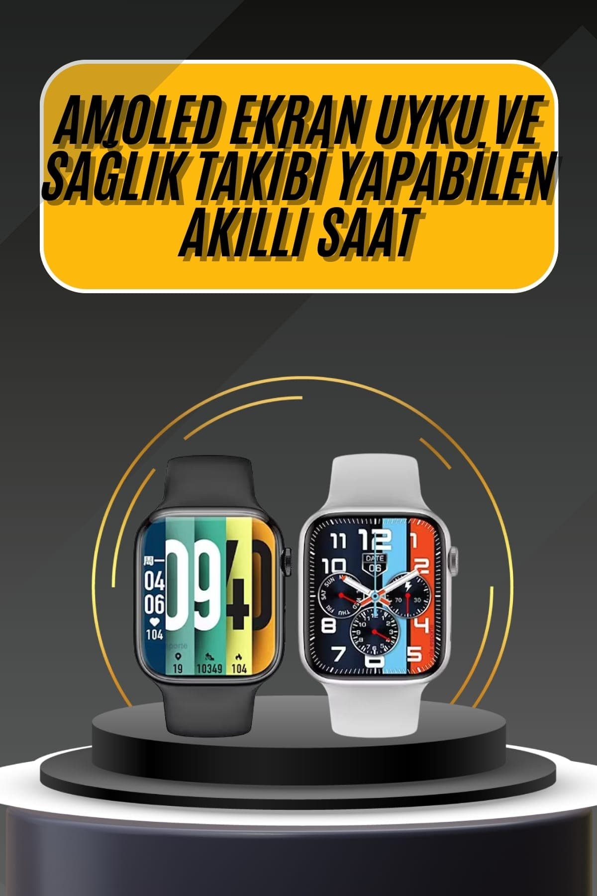 Akıllı Saat Yeni Nesil Android iOS Uyumlu Titreşimli Alarm Kronometre Spor Modları
