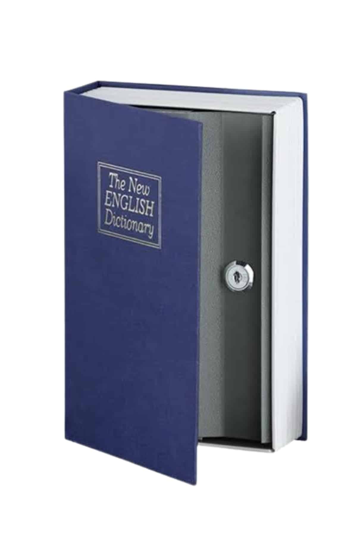 Kilitli Gizli Kasa Sözlük Kumbara Kitap Sözlük Görünümlü 18cm 6