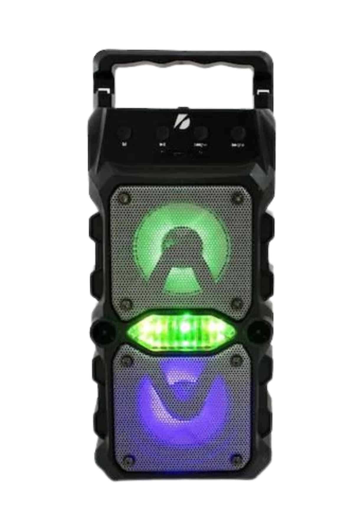 Taşınabilir Kablosuz Bluetooth Hoparlör Uzun Pil Ömrü Led Işıklı 3