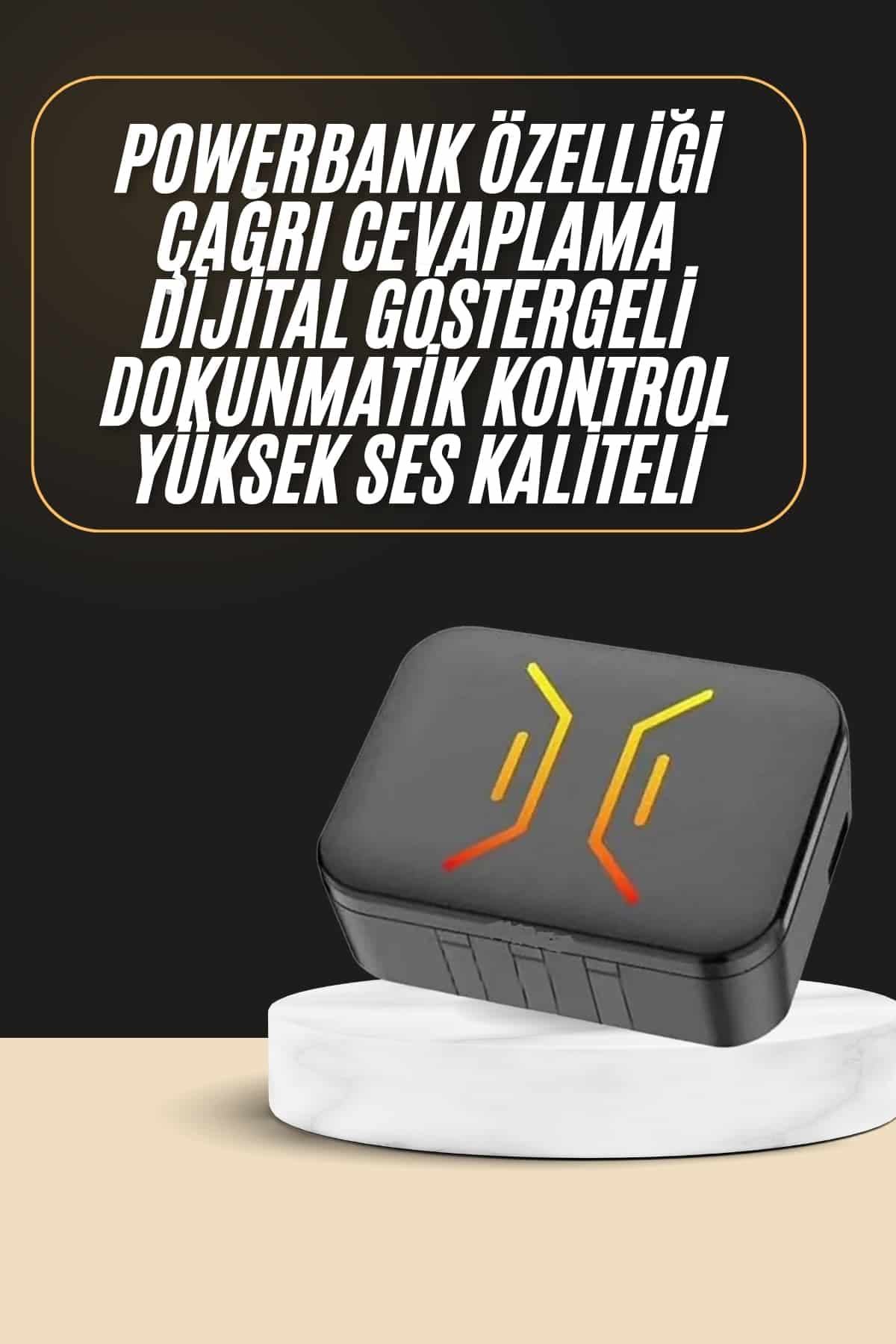 Powerbank Bluetooth Kulaklık Oyuncu Kulaklığı Yüksek Ses Kaliteli 3