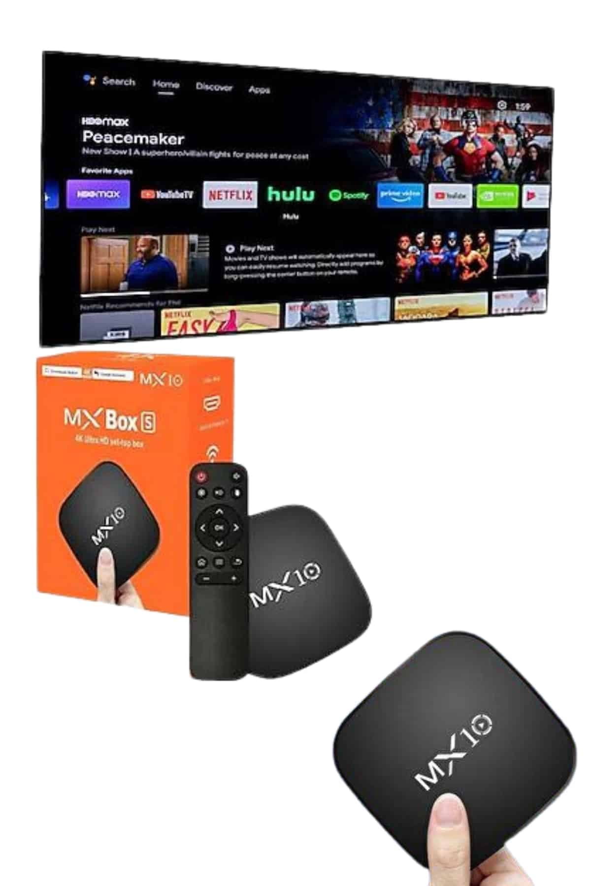 Mx Box Android Tv Media Sound 4K Ultra HD Görüntü Kaliteli 3