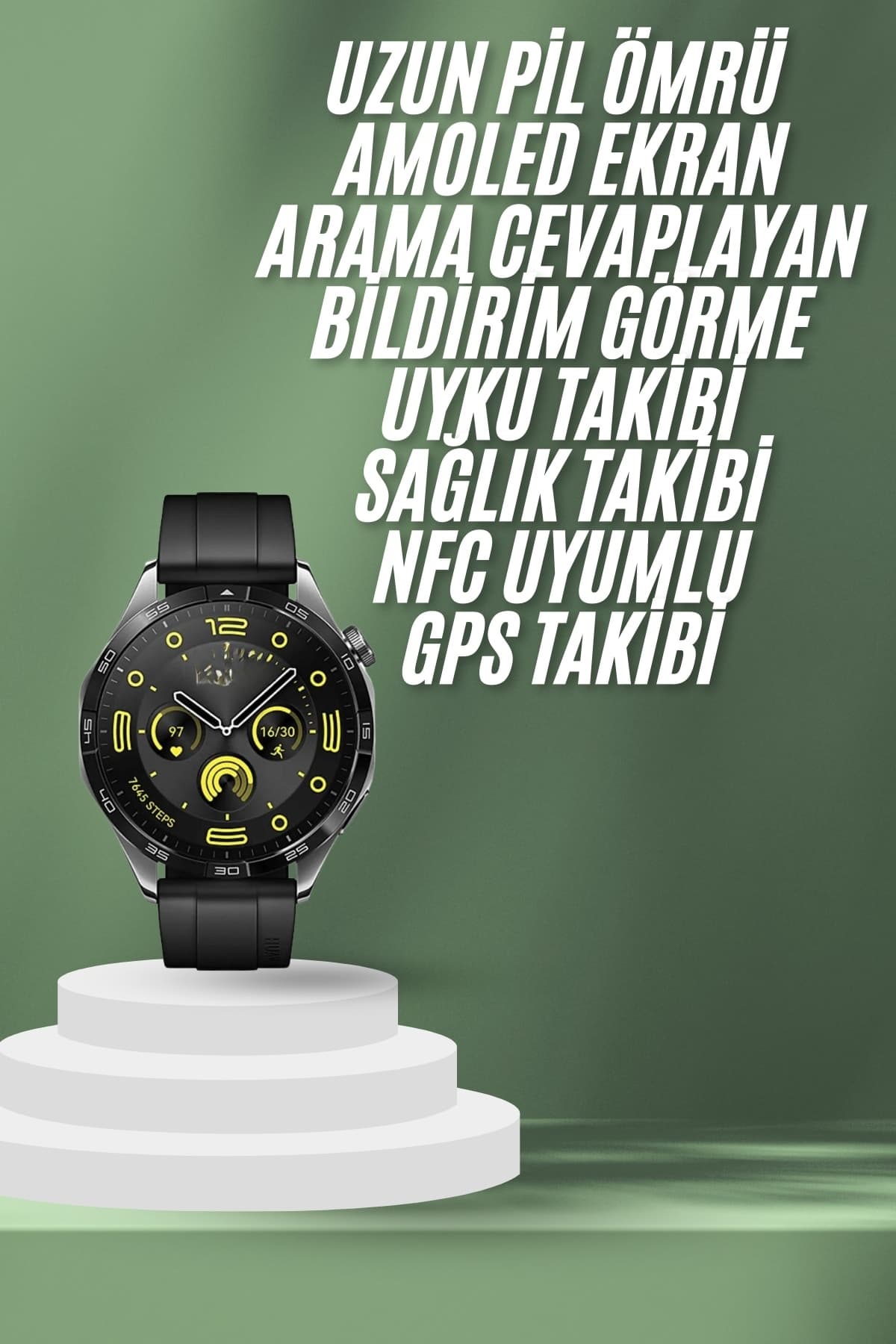 Akıllı Saat 5.0 Bluetooth Bağlantılı Sağlık ve Uyku Takibi Sosyal Medya Girişli 3
