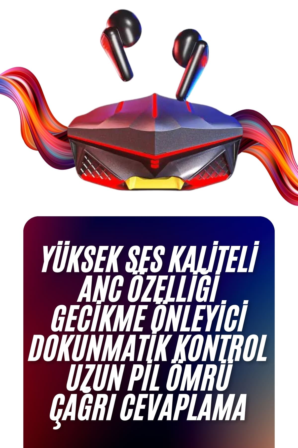 Bluetooth Kulaklık HD Ses Kaliteli Işıklı Metal Kasa Ios Android Uyumlu Mikrofonlu 3
