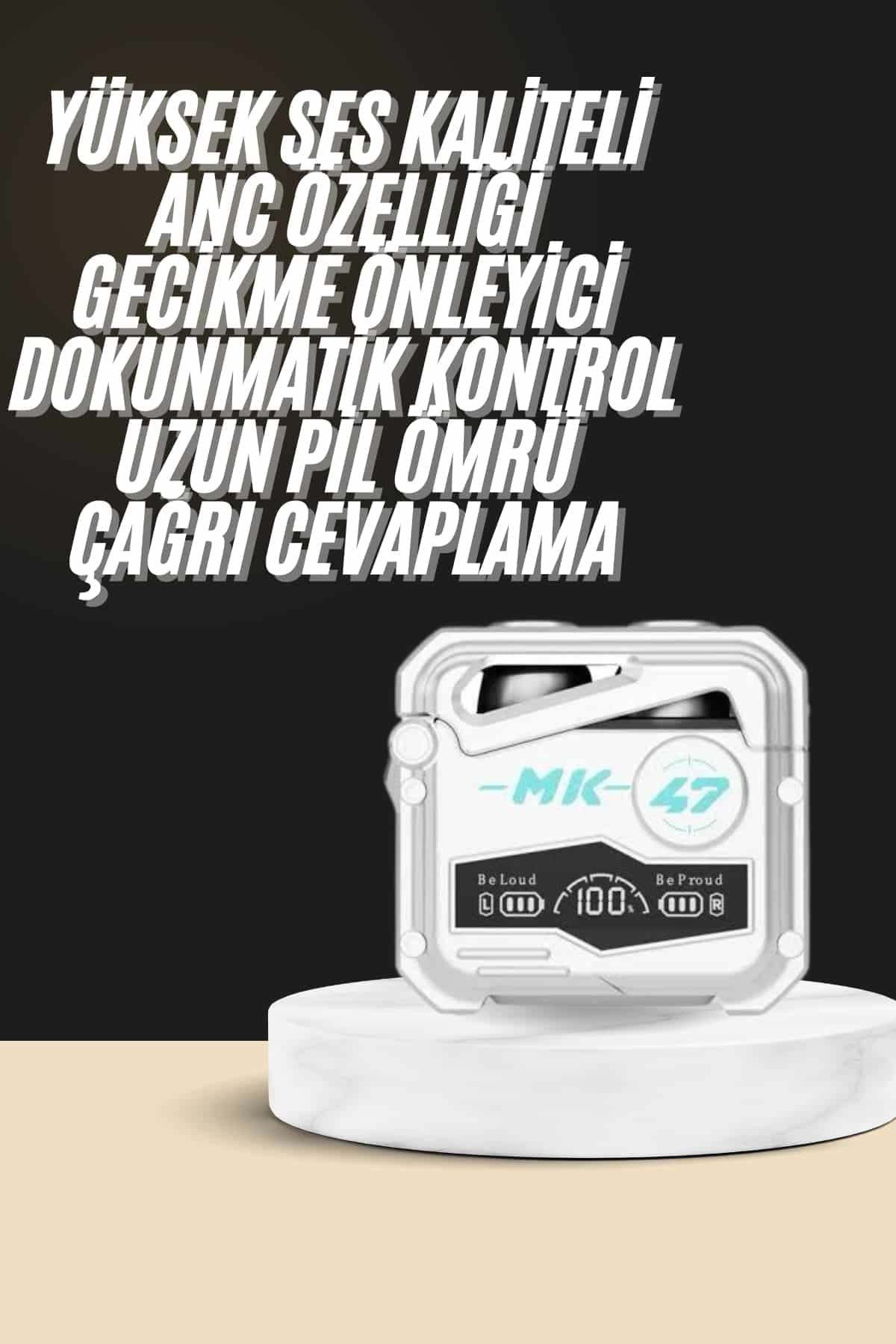 Oyuncu Kulaklığı Yeni Mekanik Kablosuz Kulaklık İos Android Uyumlu 3