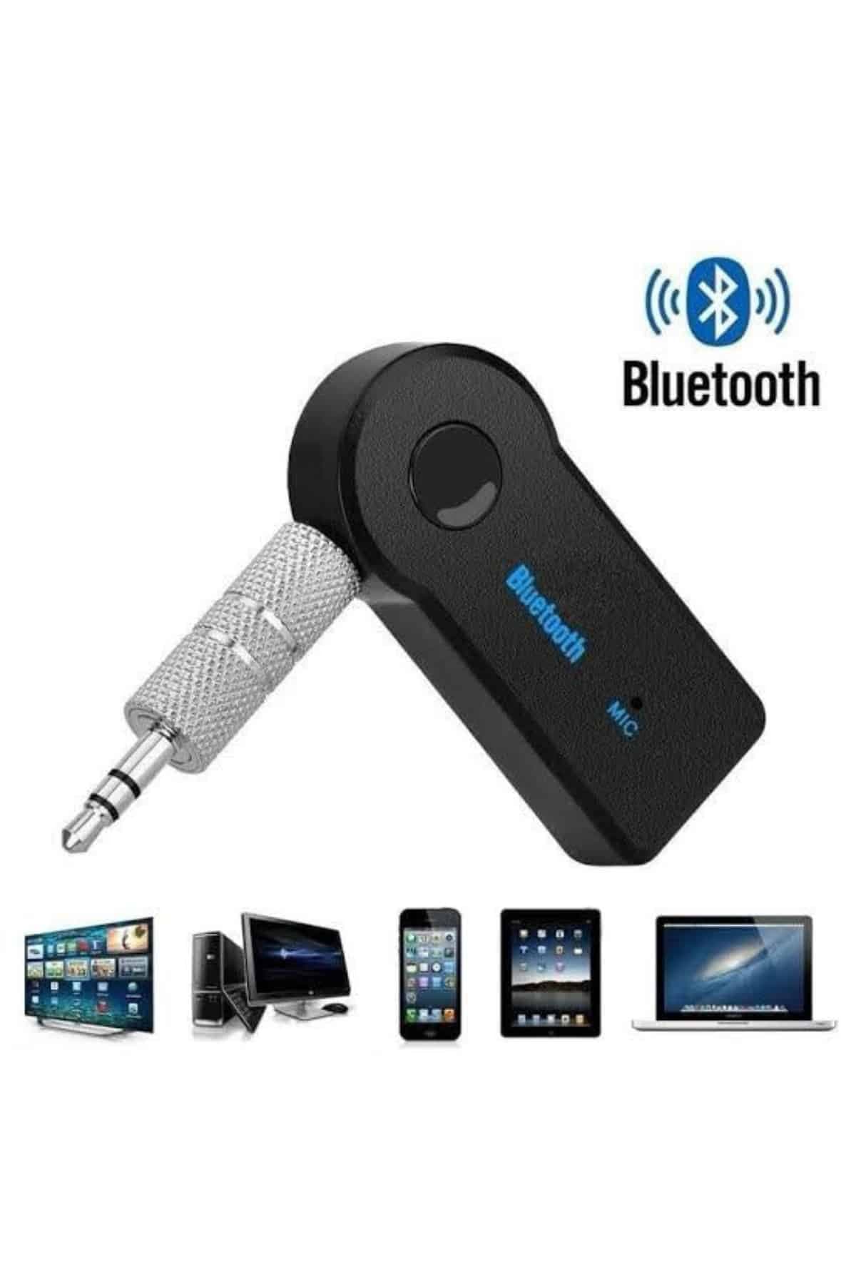 Yeni Nesil Bluetooth Aux Araç Kiti Siyah TV Tablet Telefon Araç Araba 3