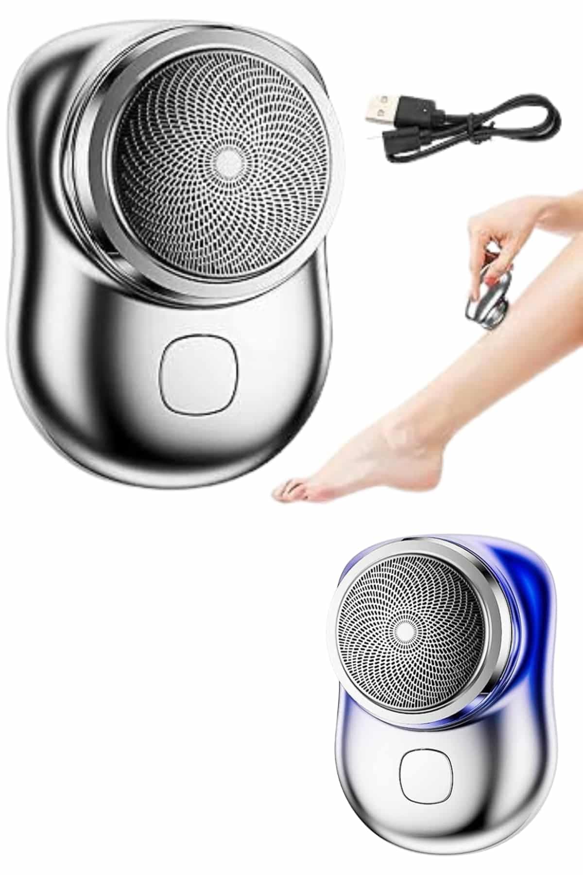 Elektrikli Mini Tıraş Makinesi,Taşınabilir USB Şarjlı Kablosuz Tıraş Makinesi 3