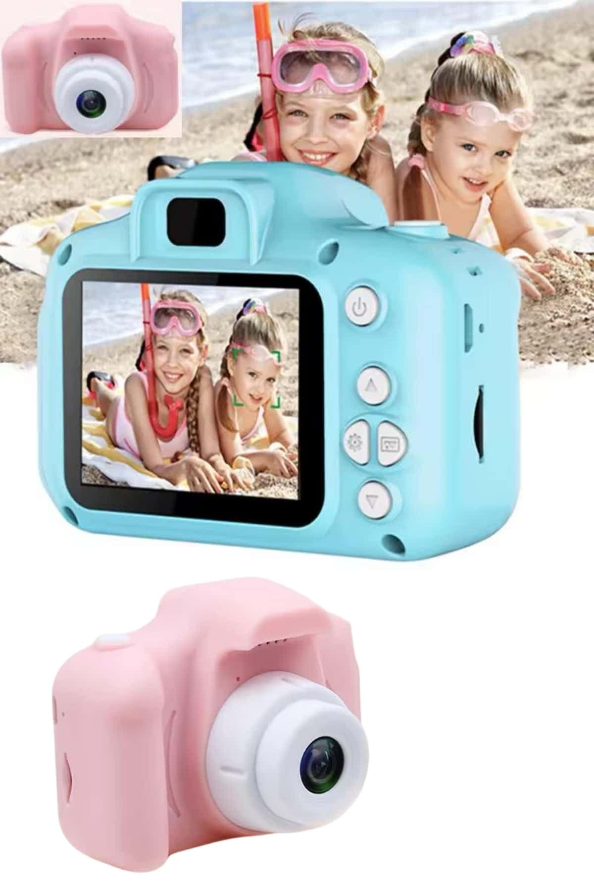Dijital Fotoğraf Makinesi Çocuk Mini 1080p HD Kaliteli Renkli 3