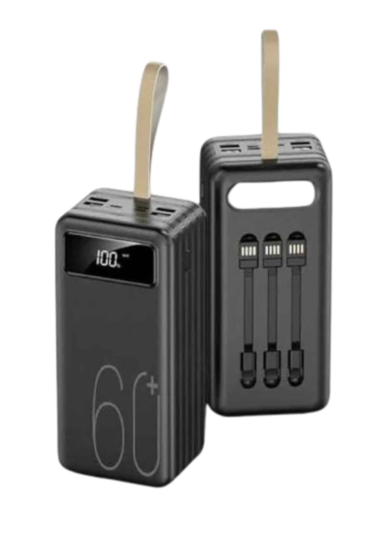 Hızlı Şarj 4 Çıkışlı Powerbank 60.000 Mah Taşınabilir Dijital Göstergeli 3