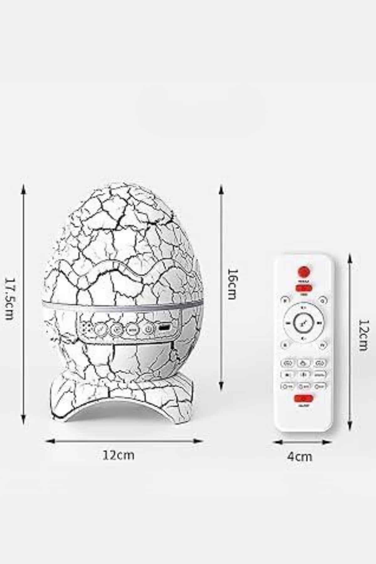 Gece Lambası Yumurta Işık Speaker Yeni Nesil Dinozor Yumurtası Görünümlü 4