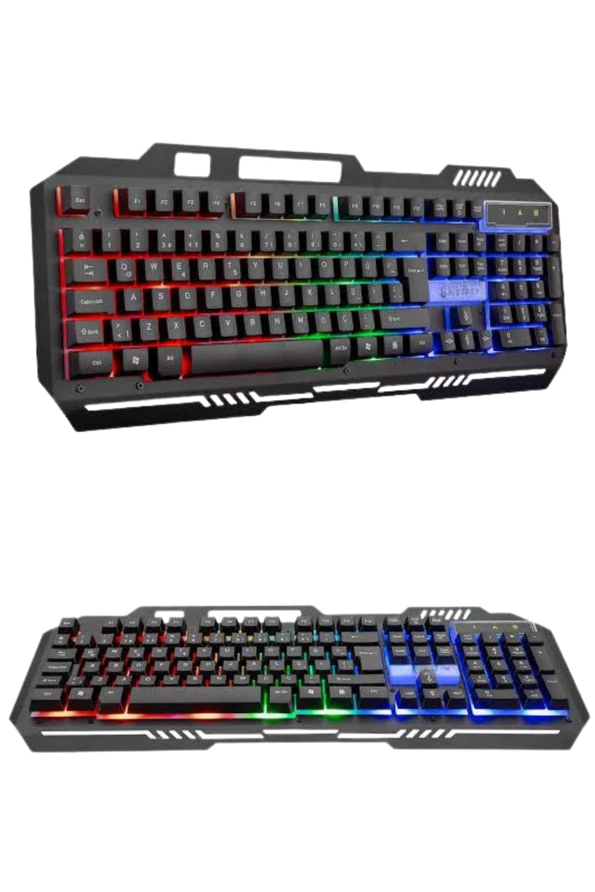 RGB Işıklı Gaming Oyuncu Klavye Q Klavye Mouse Hediyeli 4