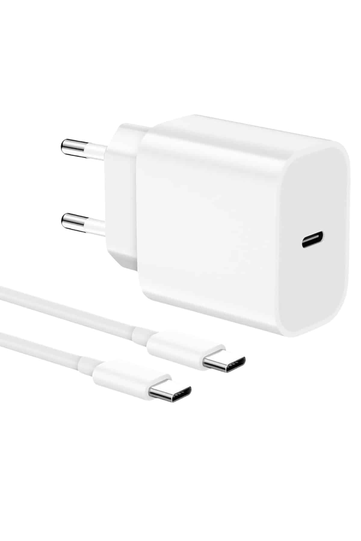 15/Pro/Pro Max 20W İOS Uyumlu Hızlı Şarj Aleti Adaptörlü Beyaz 4