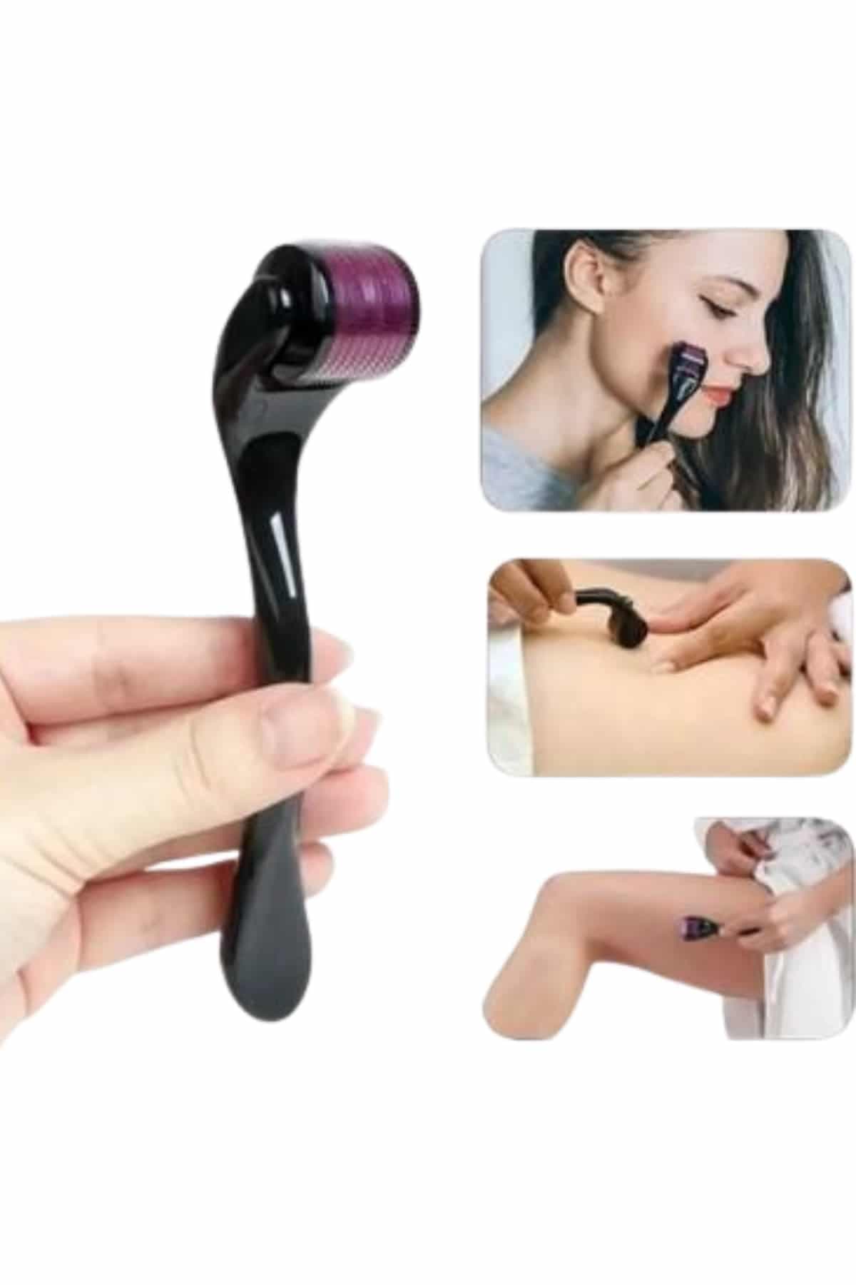 Titanyum Uçlu Derma Roller 540 İğneli 1 mm Gözenek Azaltıcı Akne İzlerine Uygun 4