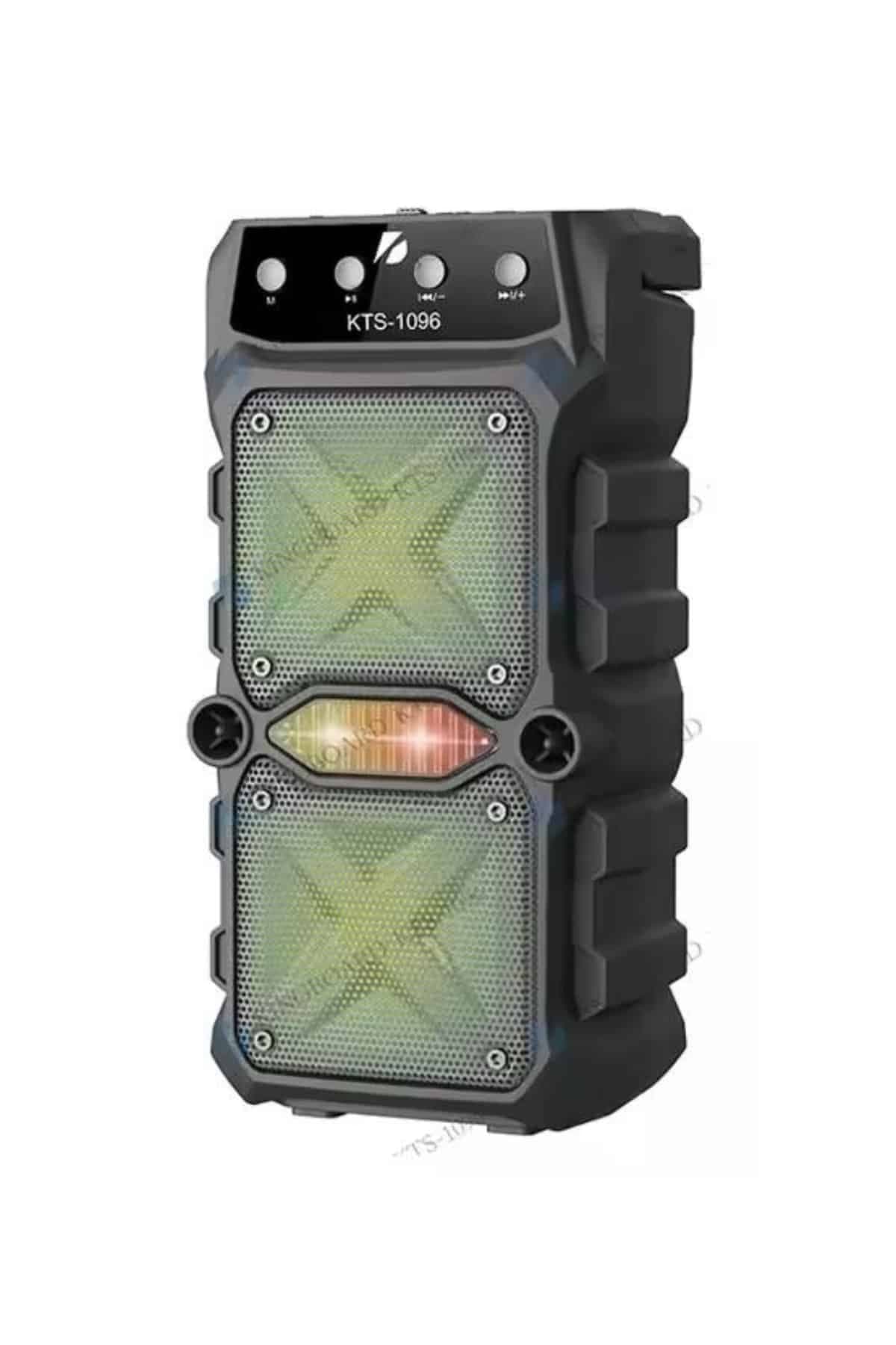 Taşınabilir Kablosuz Bluetooth Hoparlör Uzun Pil Ömrü Led Işıklı 4
