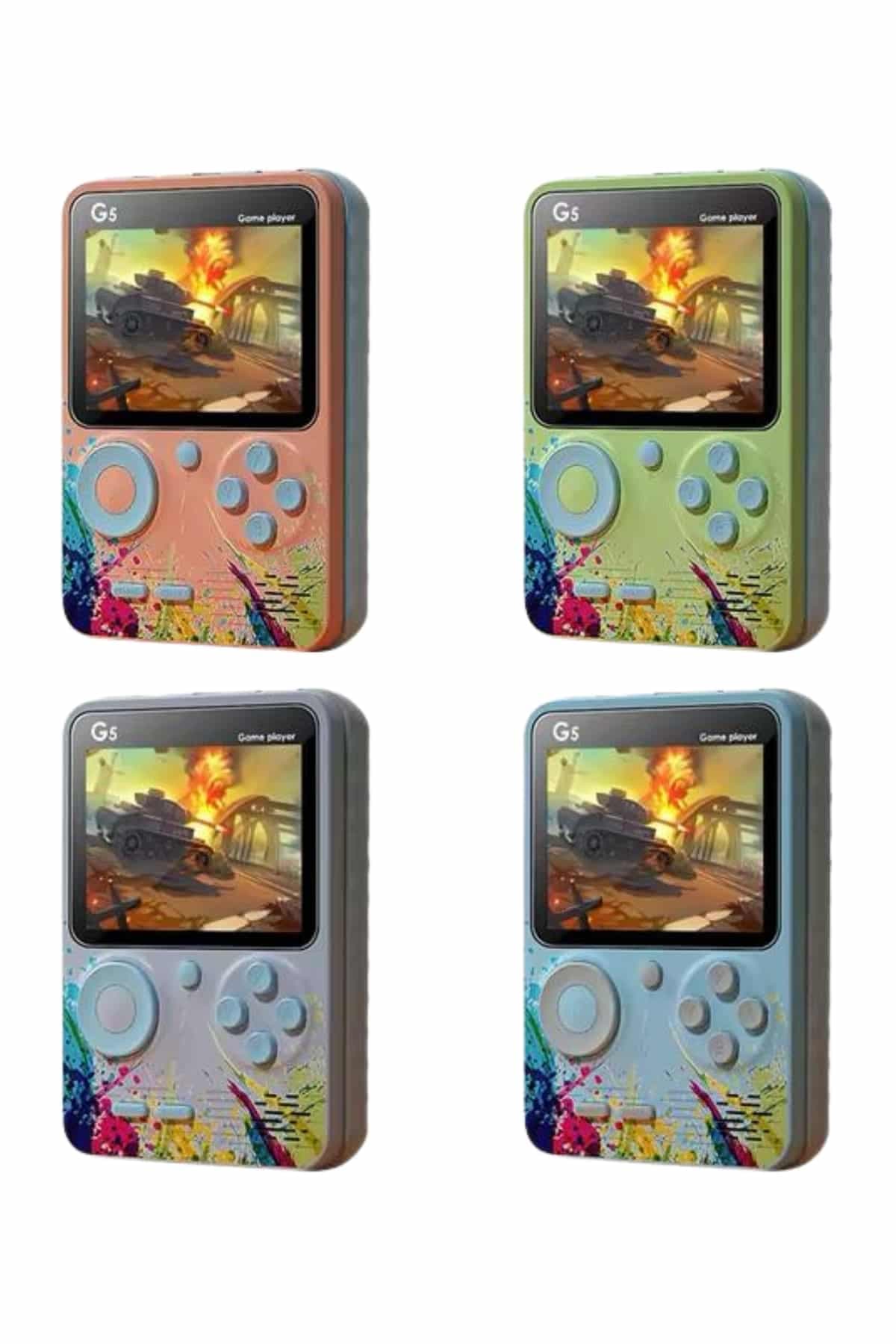 Game Box Mini 500 Retro Oyun Taşınabilir Konsol 3.0 İnç LCD Ekran 4