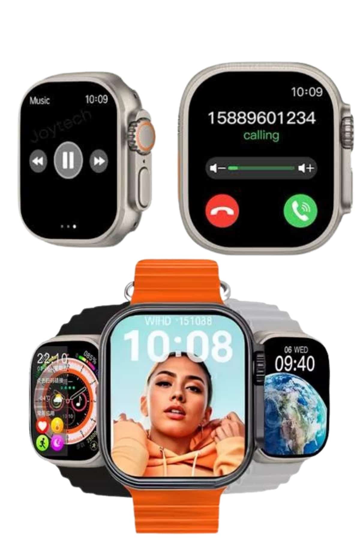 Akıllı Saat Çok Fonksiyonlu Unısex Sosyal Medya Girişli Bluetooth Bağlantılı 4