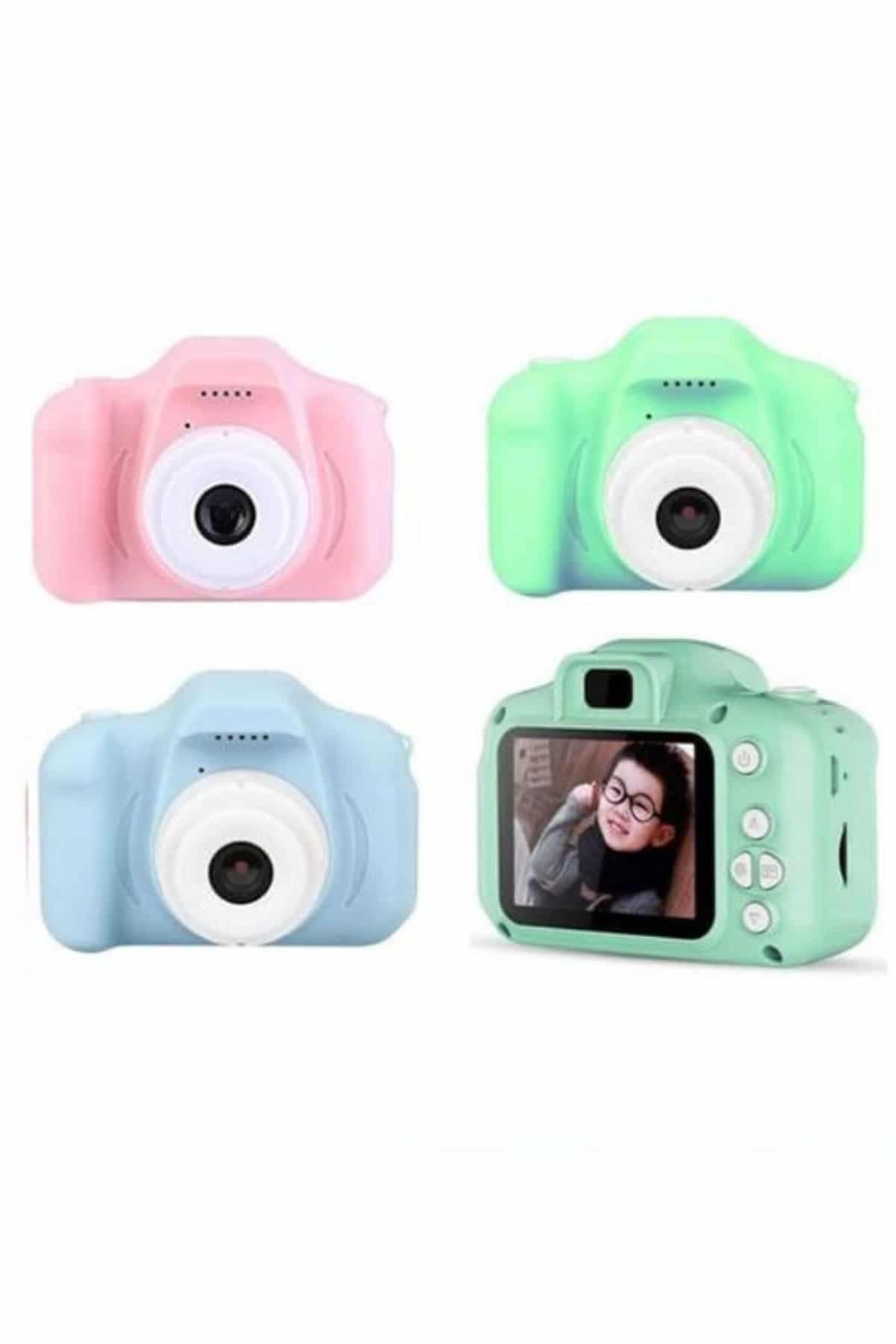 Dijital Fotoğraf Makinesi Çocuk Mini 1080p HD Kaliteli Renkli 4