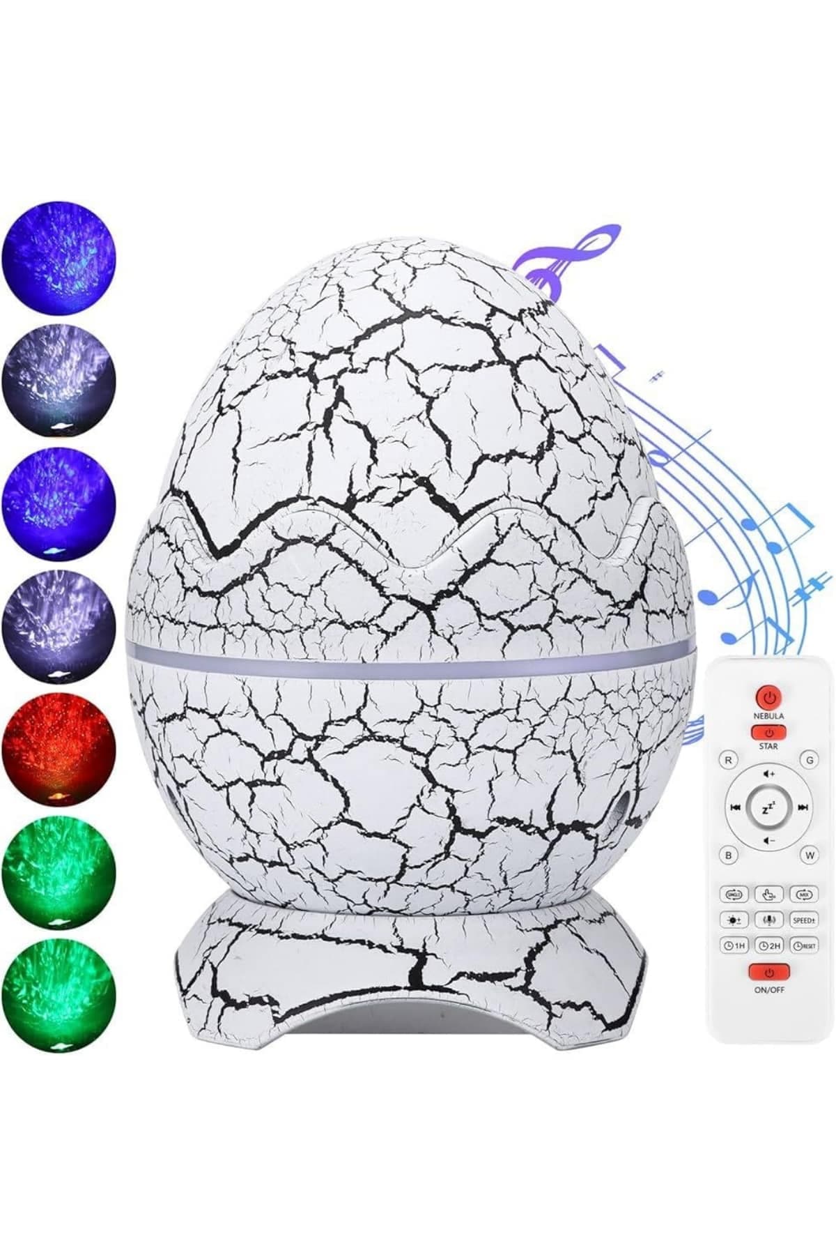 Gece Lambası Yumurta Işık Speaker Yeni Nesil Dinozor Yumurtası Görünümlü 5