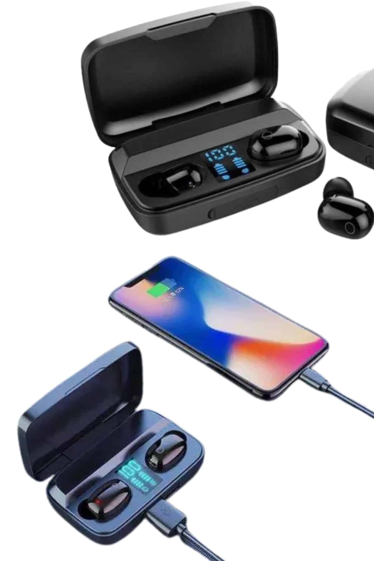 TWS Bluetooth Kulaklık 5.0 Bluetooth Bağlantılı Dokunmatik Kontrol Özelliği 5