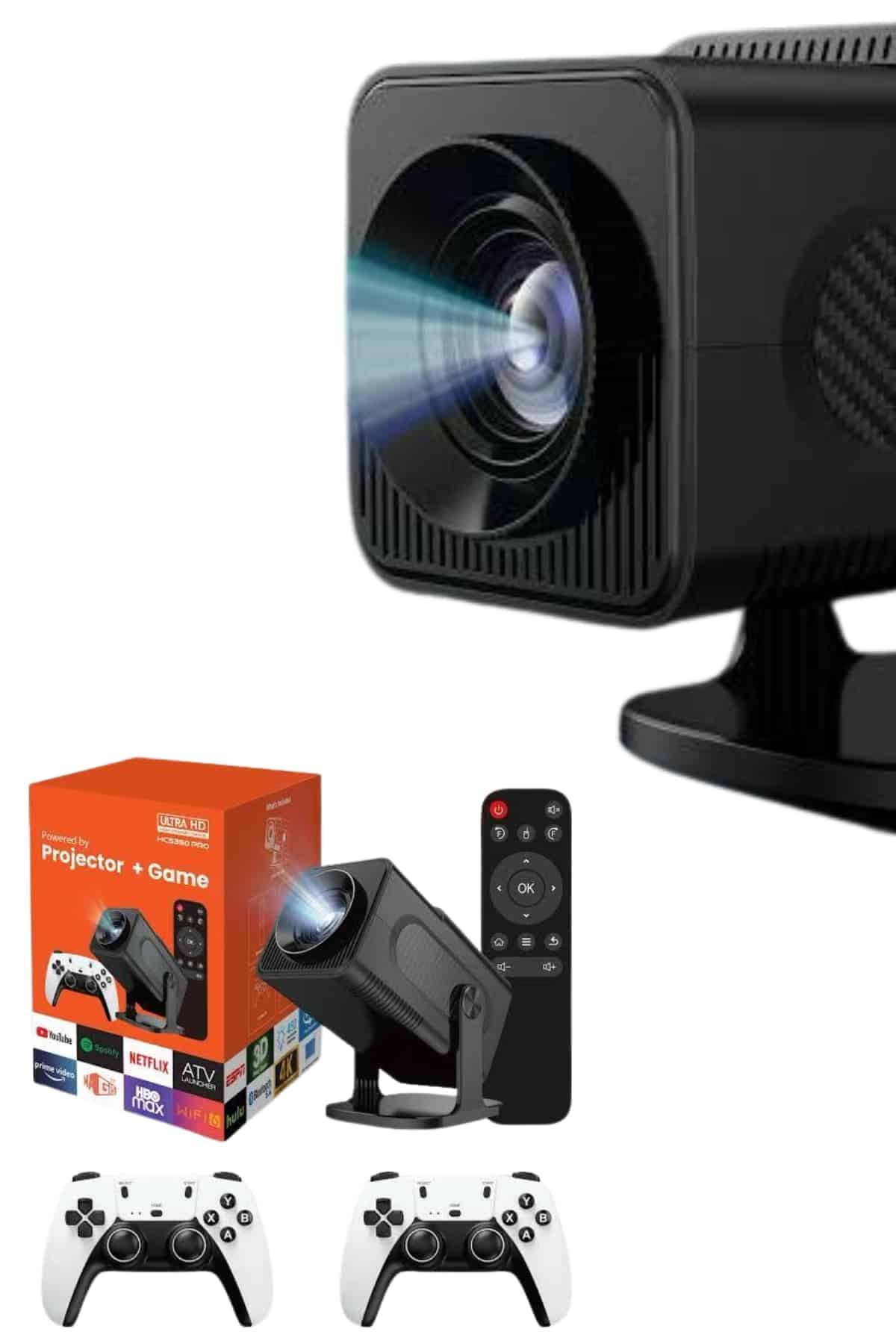 Retro Video Oyunu Konsolu Android Tv El Oyun Konsolu WIFI Taşınabilir Projeksiyon Cihazı 5
