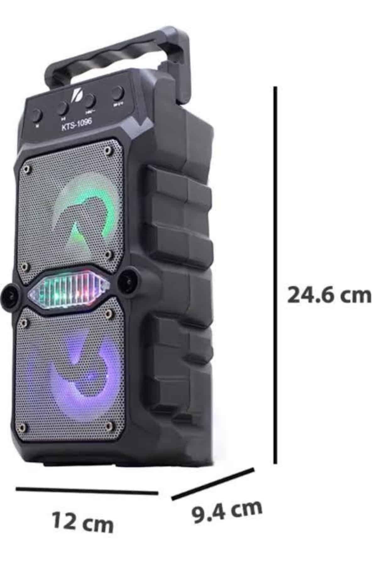 Taşınabilir Kablosuz Bluetooth Hoparlör Uzun Pil Ömrü Led Işıklı 5