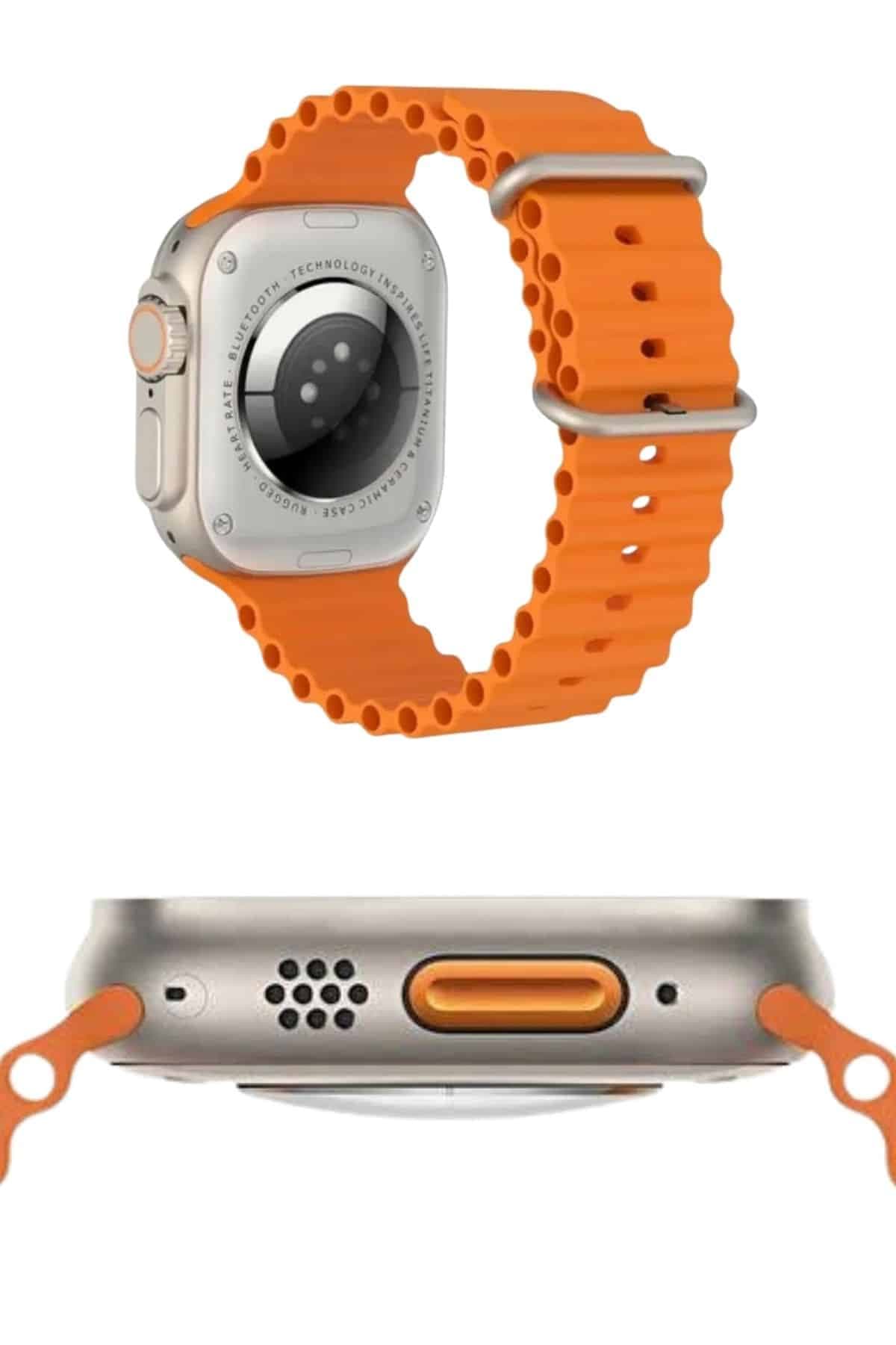 Yeni Nesil 3 Kordonlu Kol Saati 49 MM Amoled Ekran Akıllı Saat 5
