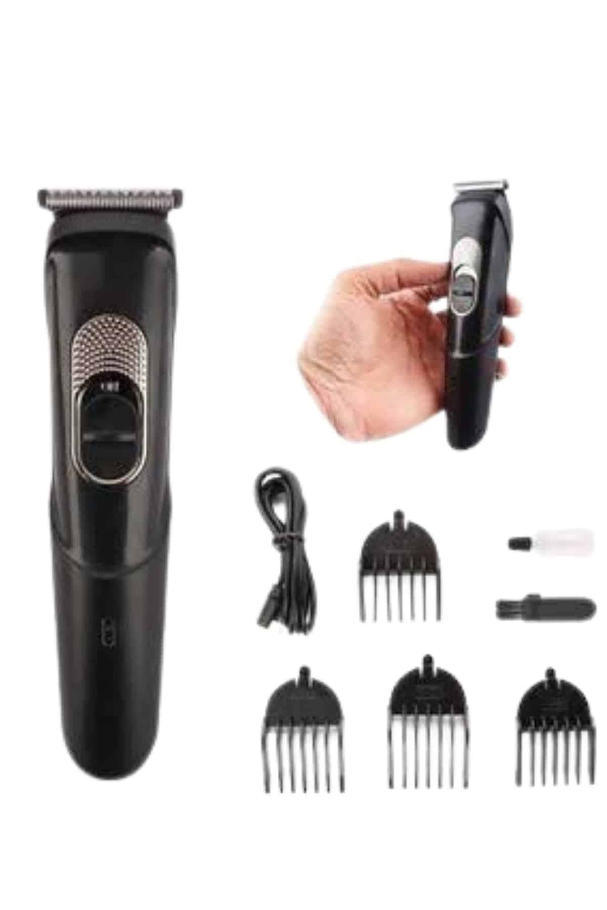 Ense Kesme Makinesi Şarjlı Saç Sakal Tıraş Makinesi Taşınabilir 5
