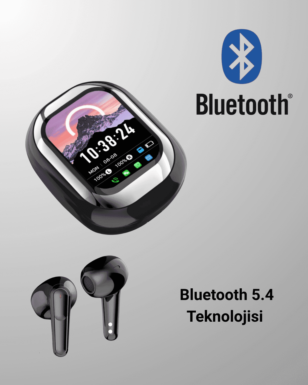 Dokunmatik Kontrollü Bluetooth Kulaklık – Pods Fine Uyumlu 5